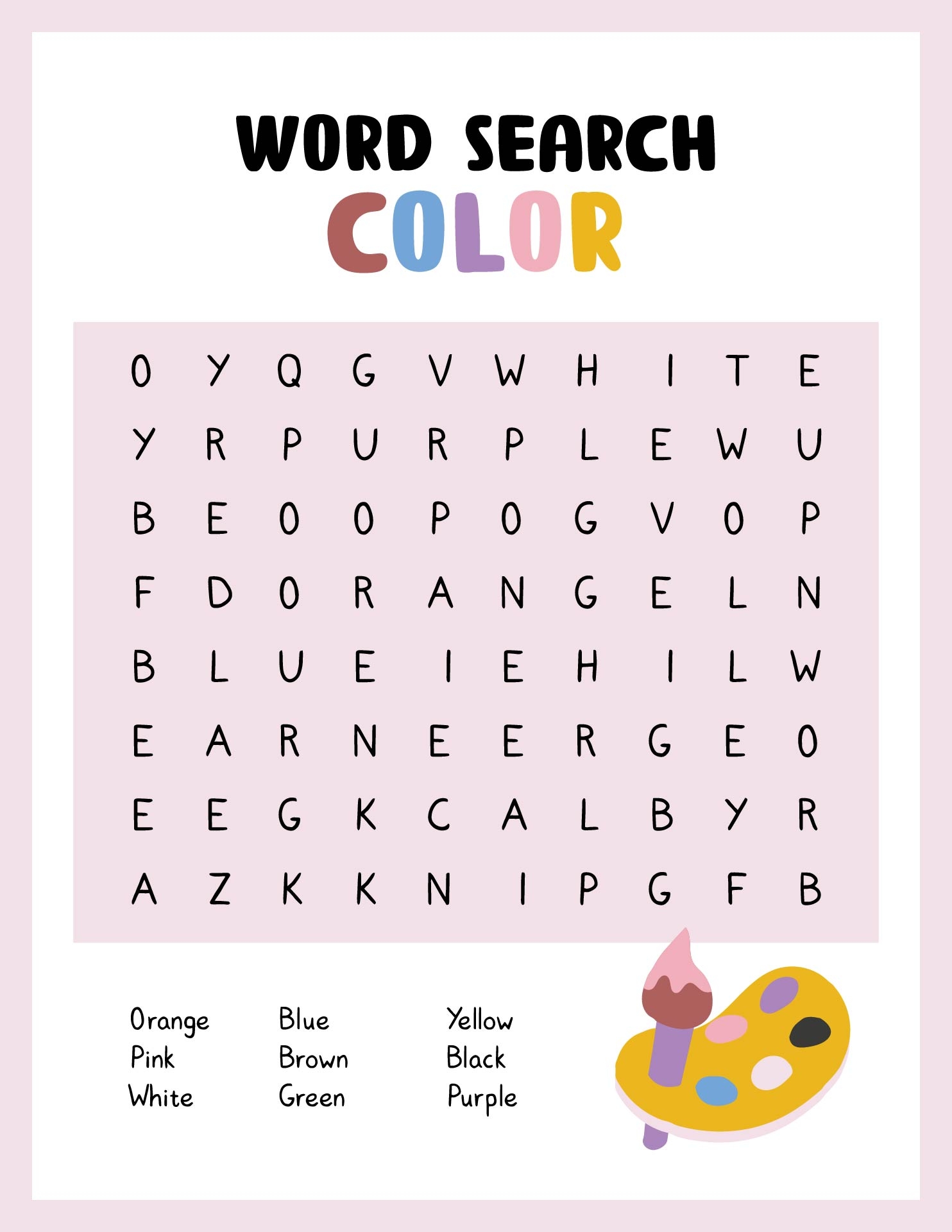1st Grade Word Search Puzzles 18 Free PDF Printables Printablee