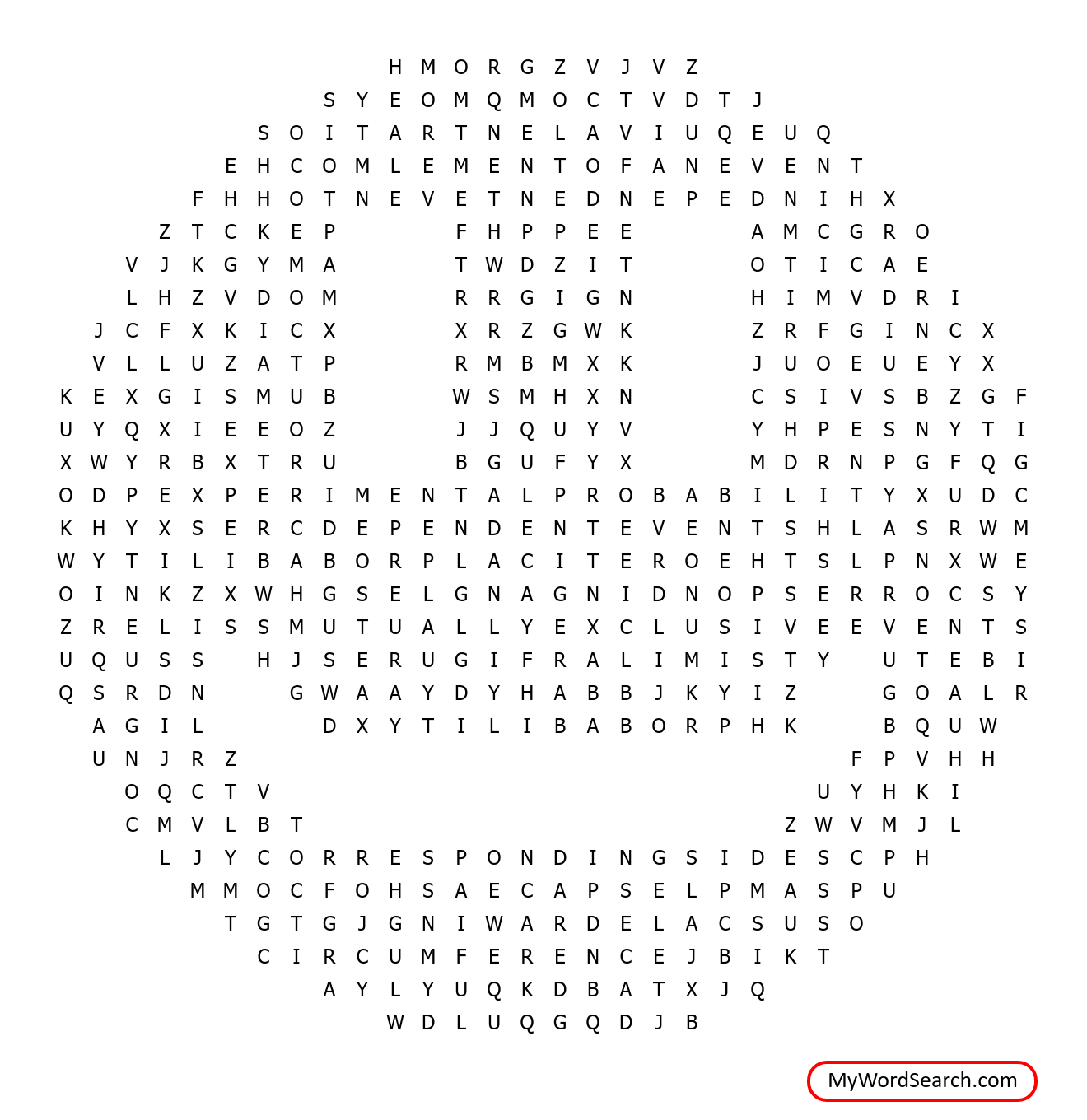 7th Grade Word Search Printable