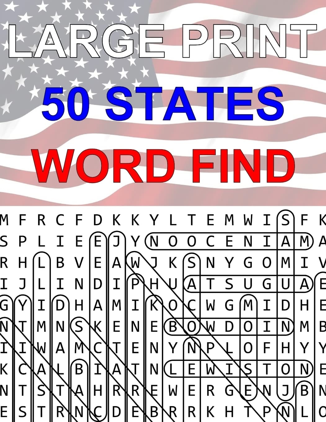 Amazon 50 States Large Print Word Find Easy To Read Themed Word Search Puzzle Book Geography Series 9781534754805 Lil Book Club Books