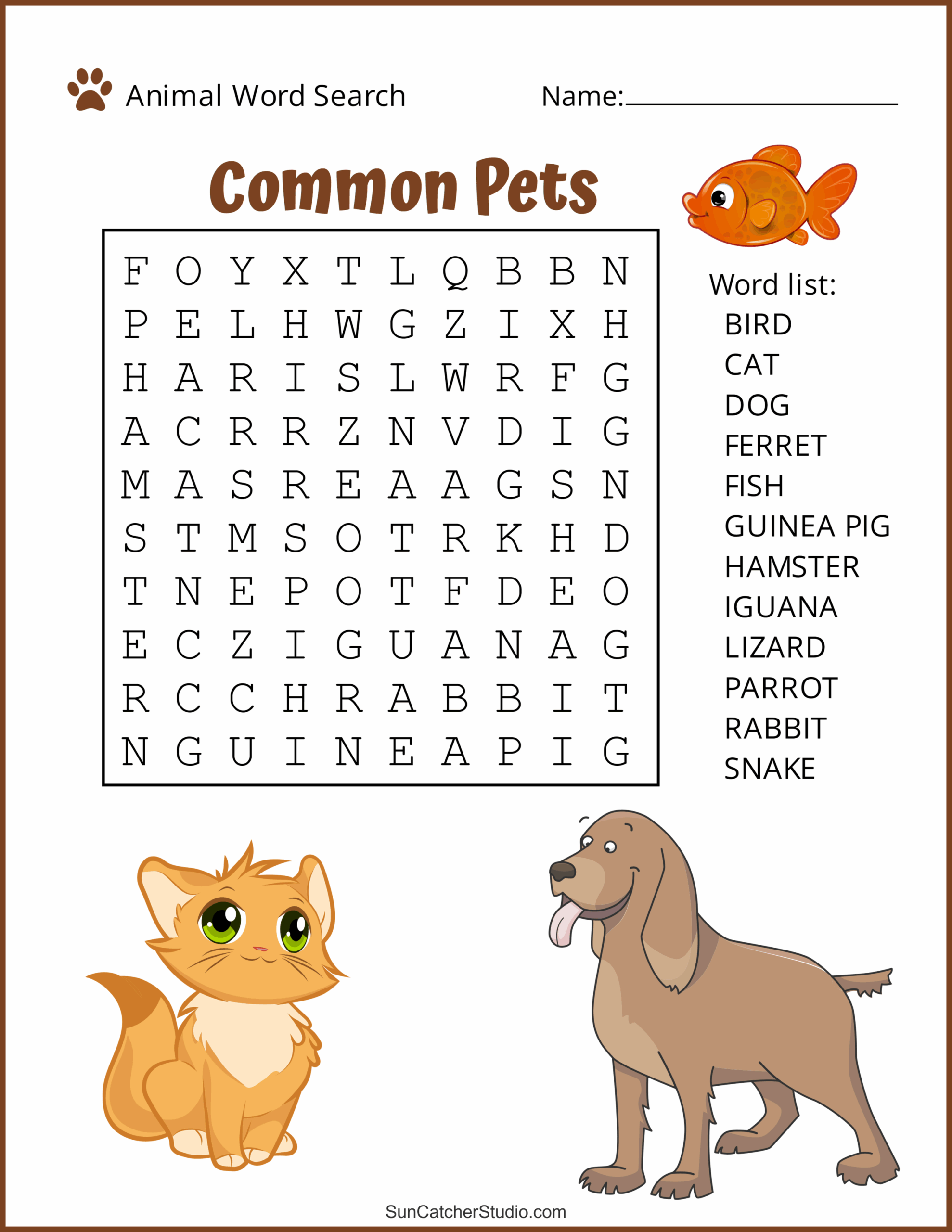 Animal Word Search Free Printable Dog Pet Dinosaur Puzzles Free Printables Monograms Design Tools Patterns U0026 DIY Projects