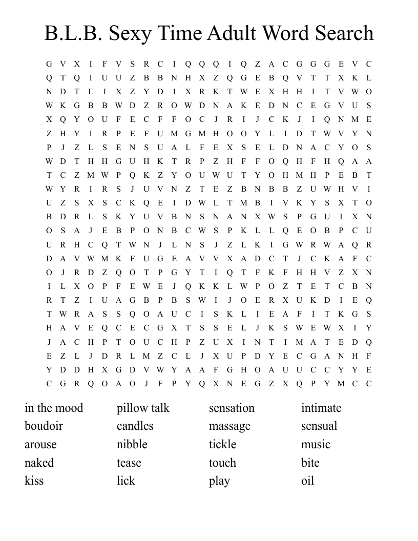 Dirty Word Search Printable