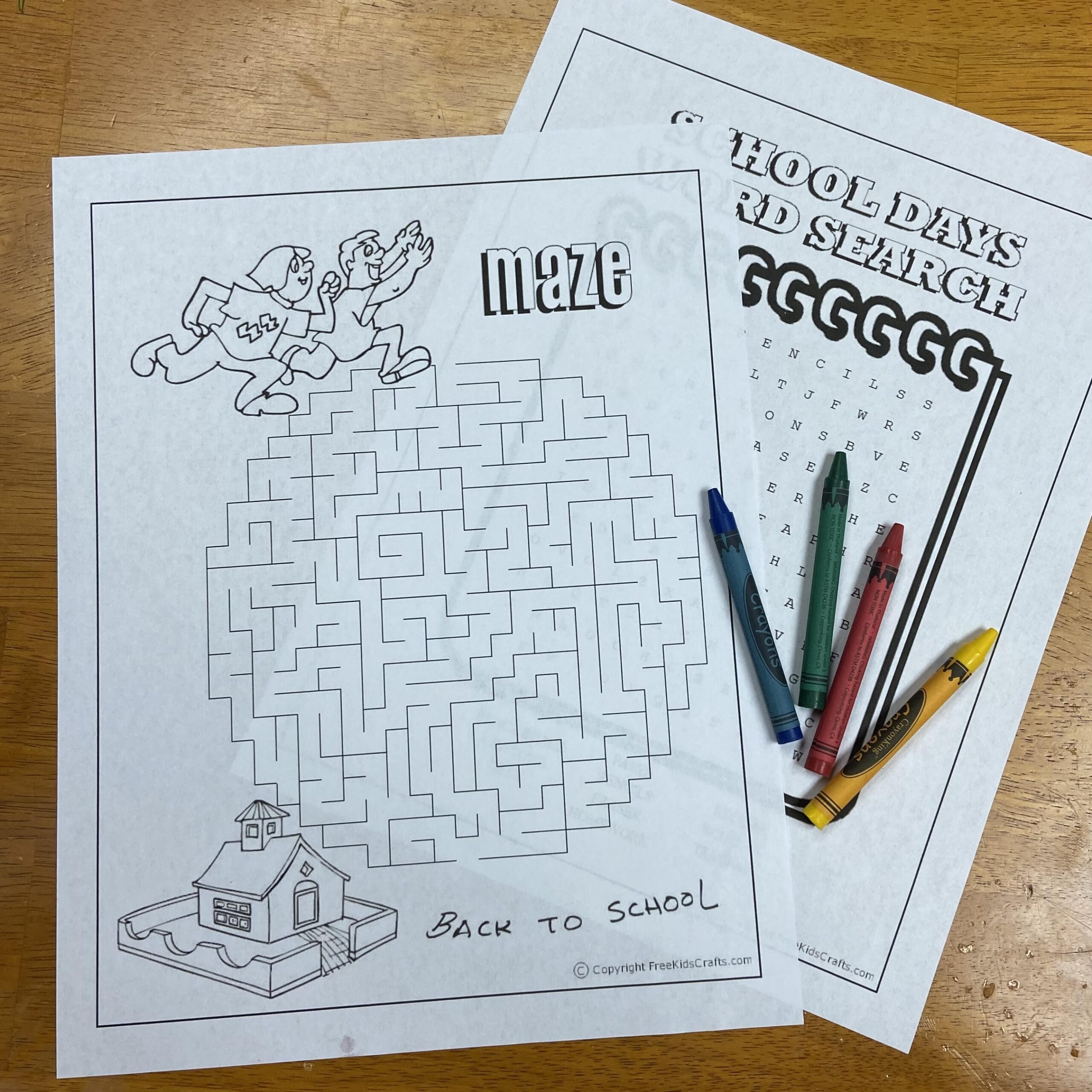 Free Printable Mazes And Word Searches