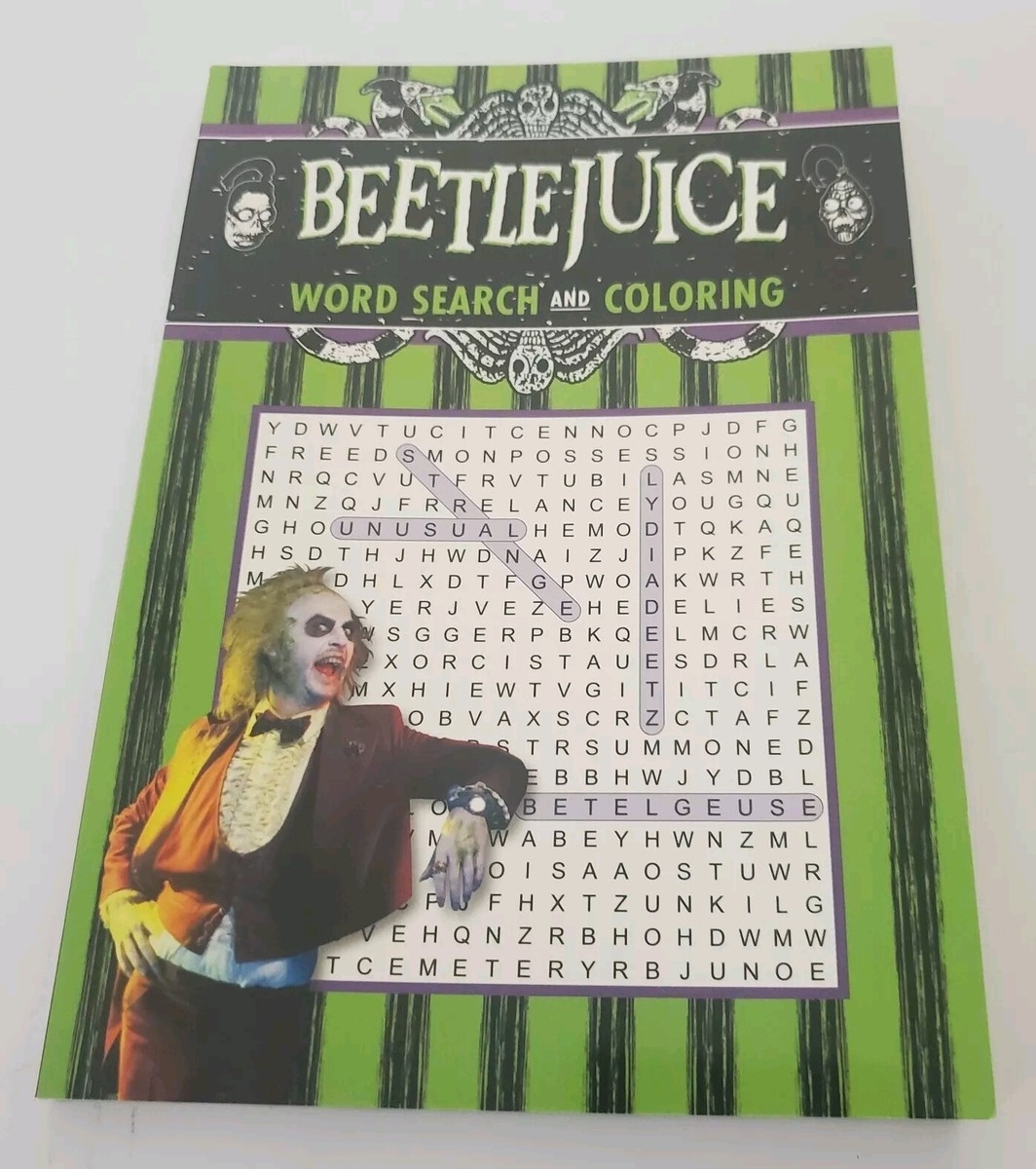 Beetlejuice Word Search And Coloring Book NEW 9781645176046 EBay