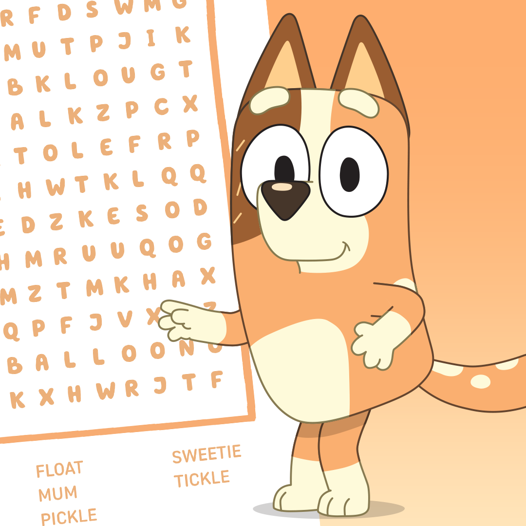 Bluey Word Searches Bluey Official Website