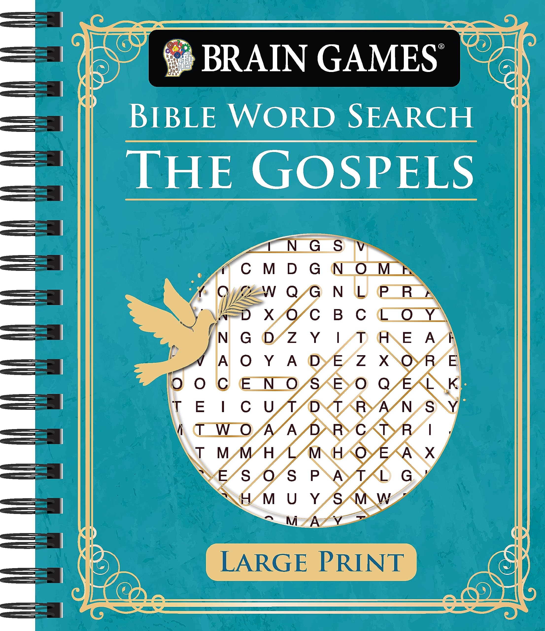 Brain Games Bible Word Search The Gospels Large Print Book 