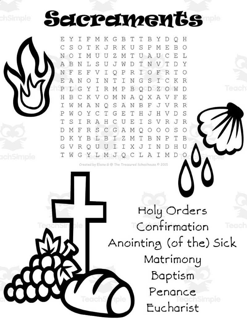 Free Printable Catholic Word Search