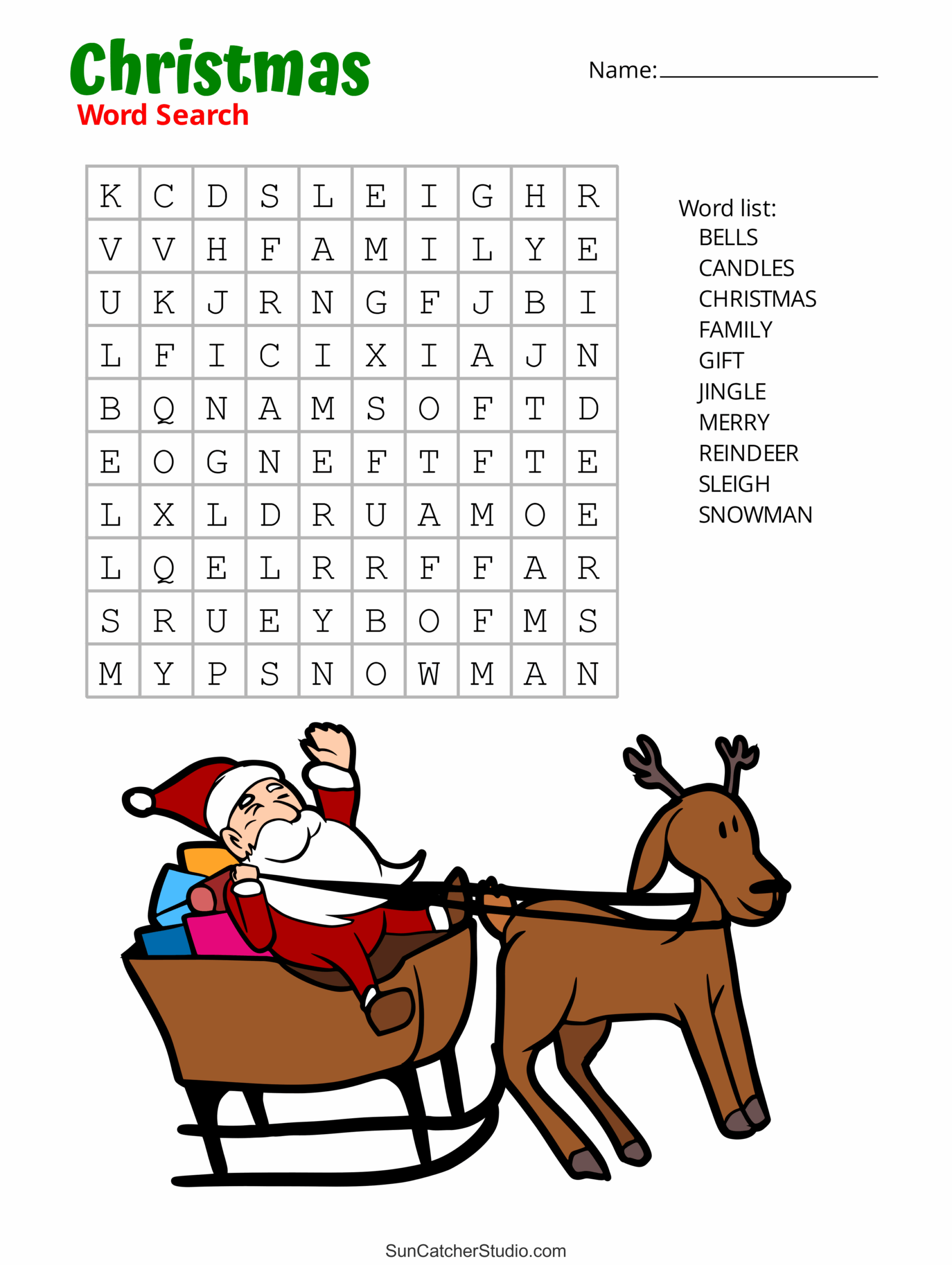 Difficult Holiday Word Search Printable