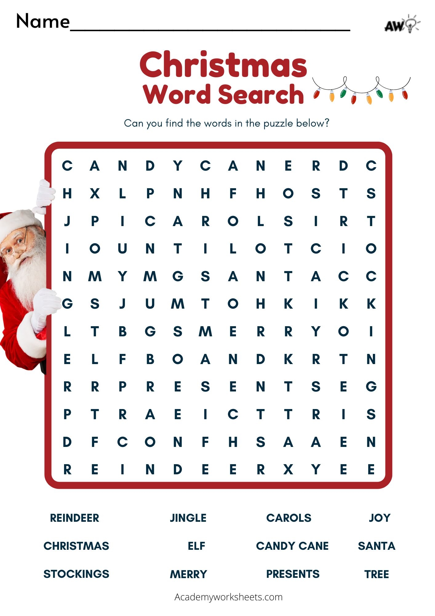 2nd Grade Word Search Printable Free
