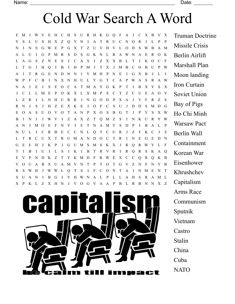 Cold War Search A Word Word Search WordMint Cold War Search A Word Word Search WordMint