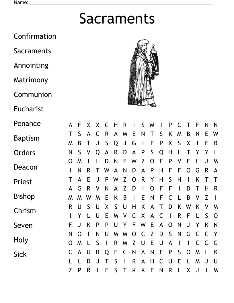 Communion Word Search WordMint