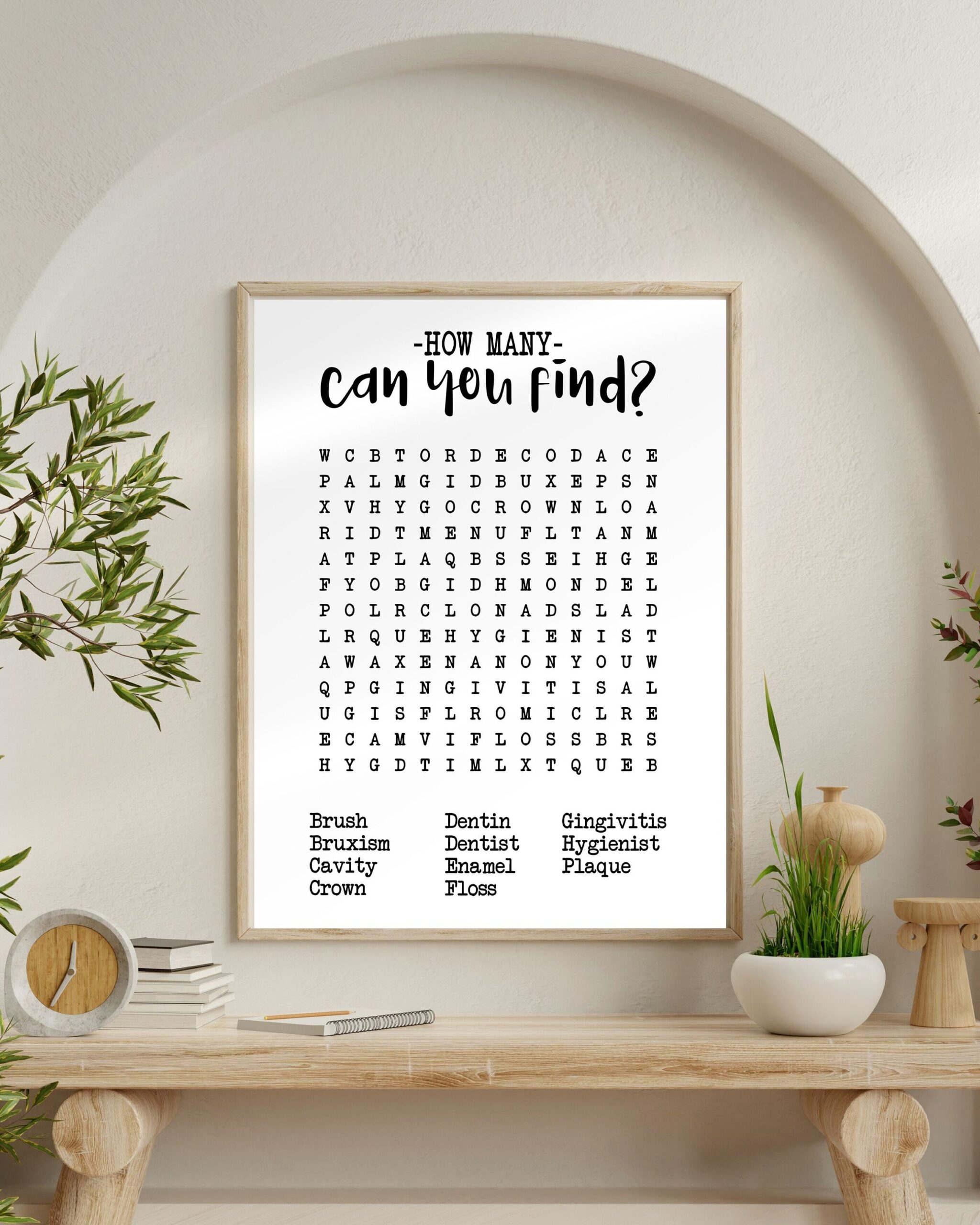 Free Printable Dental Word Search