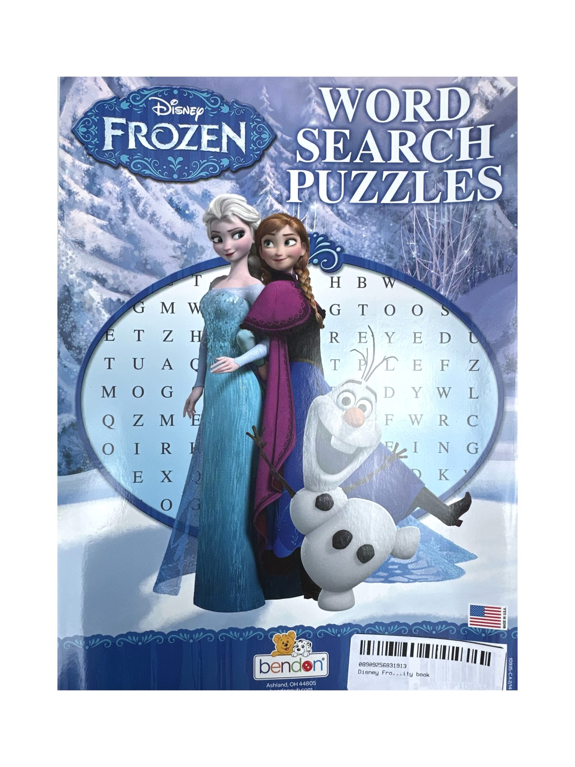 Disney Frozen Word Search Puzzles And Activity Book