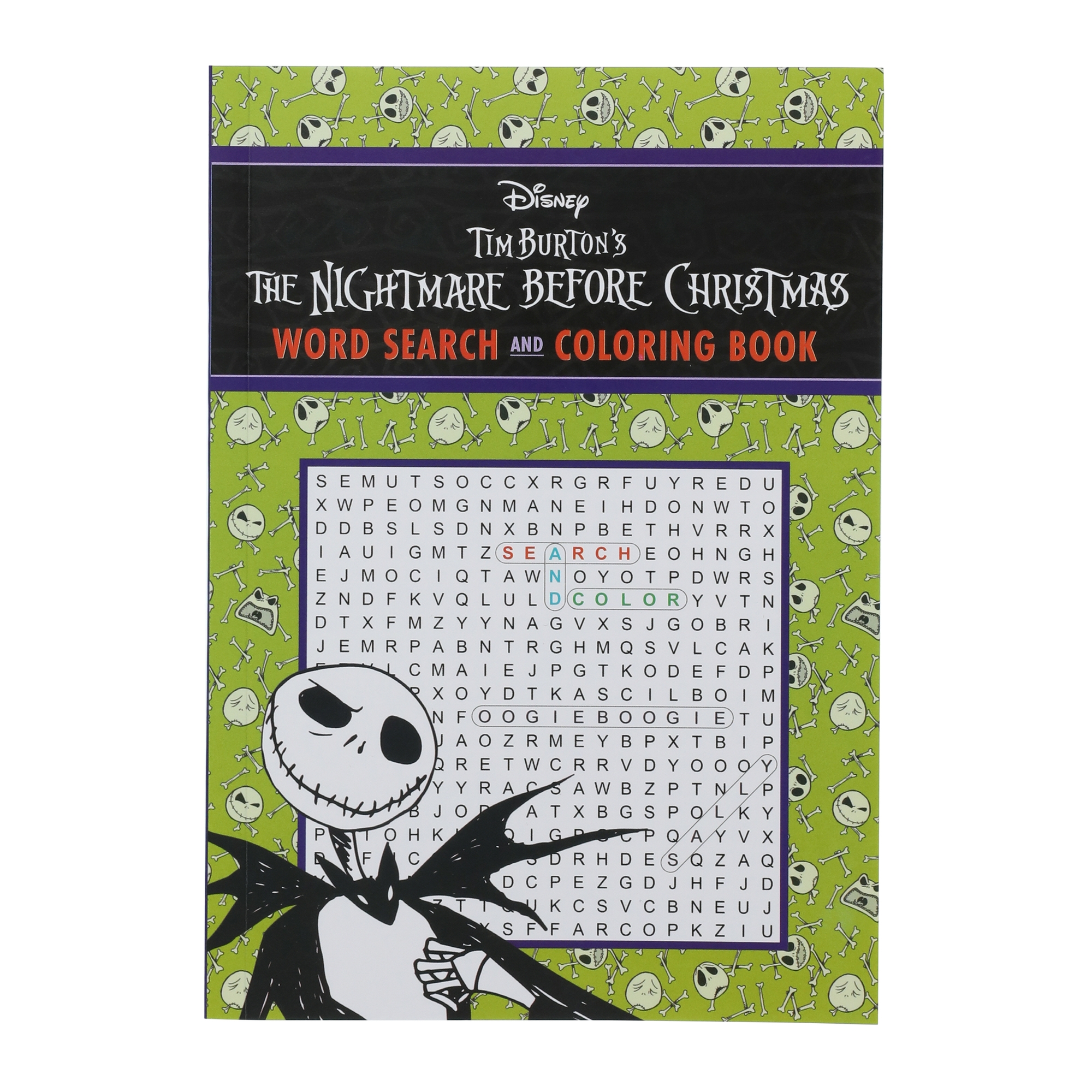 Disney Tim Burton s The Nightmare Before Christmas Word Search U0026 Coloring Book