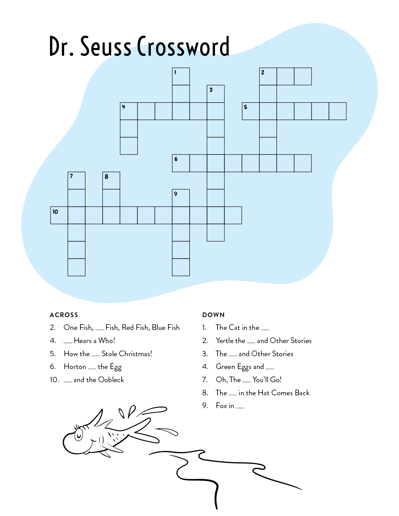 Dr Seuss Word Search Printable Free