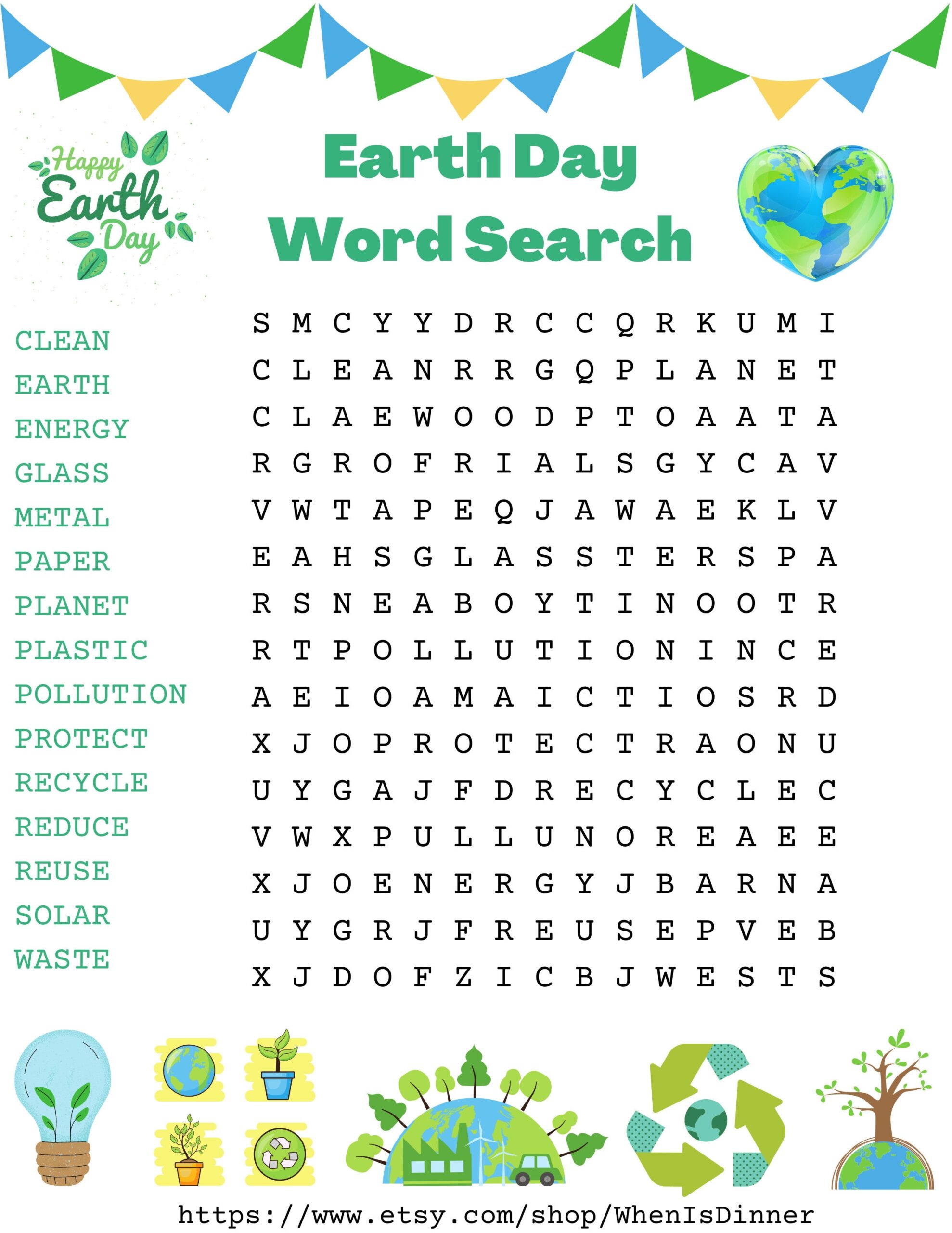 Earth Day Word Search