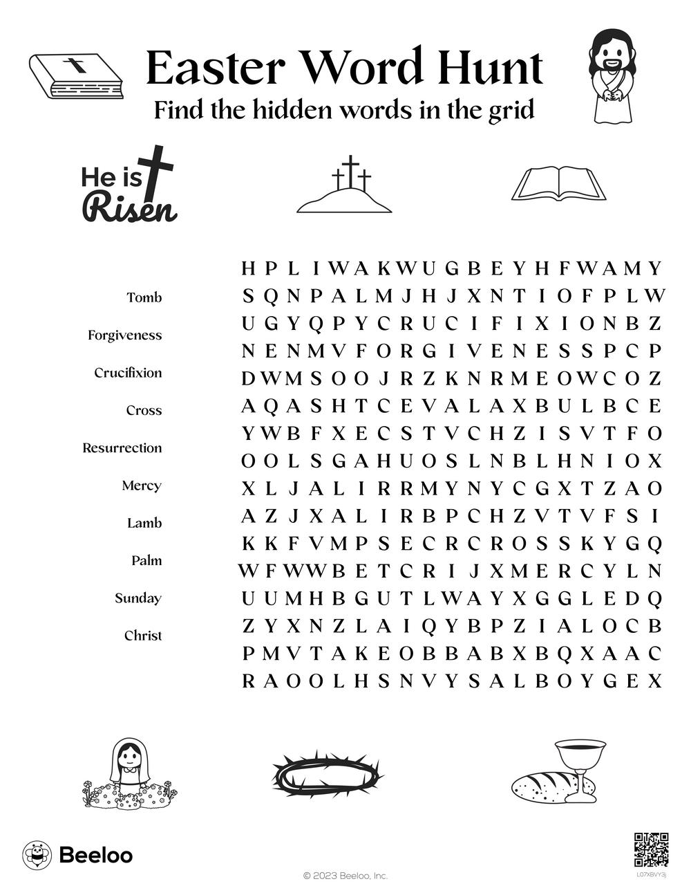 Easter themed Word Searches Beeloo Printable Crafts And 
