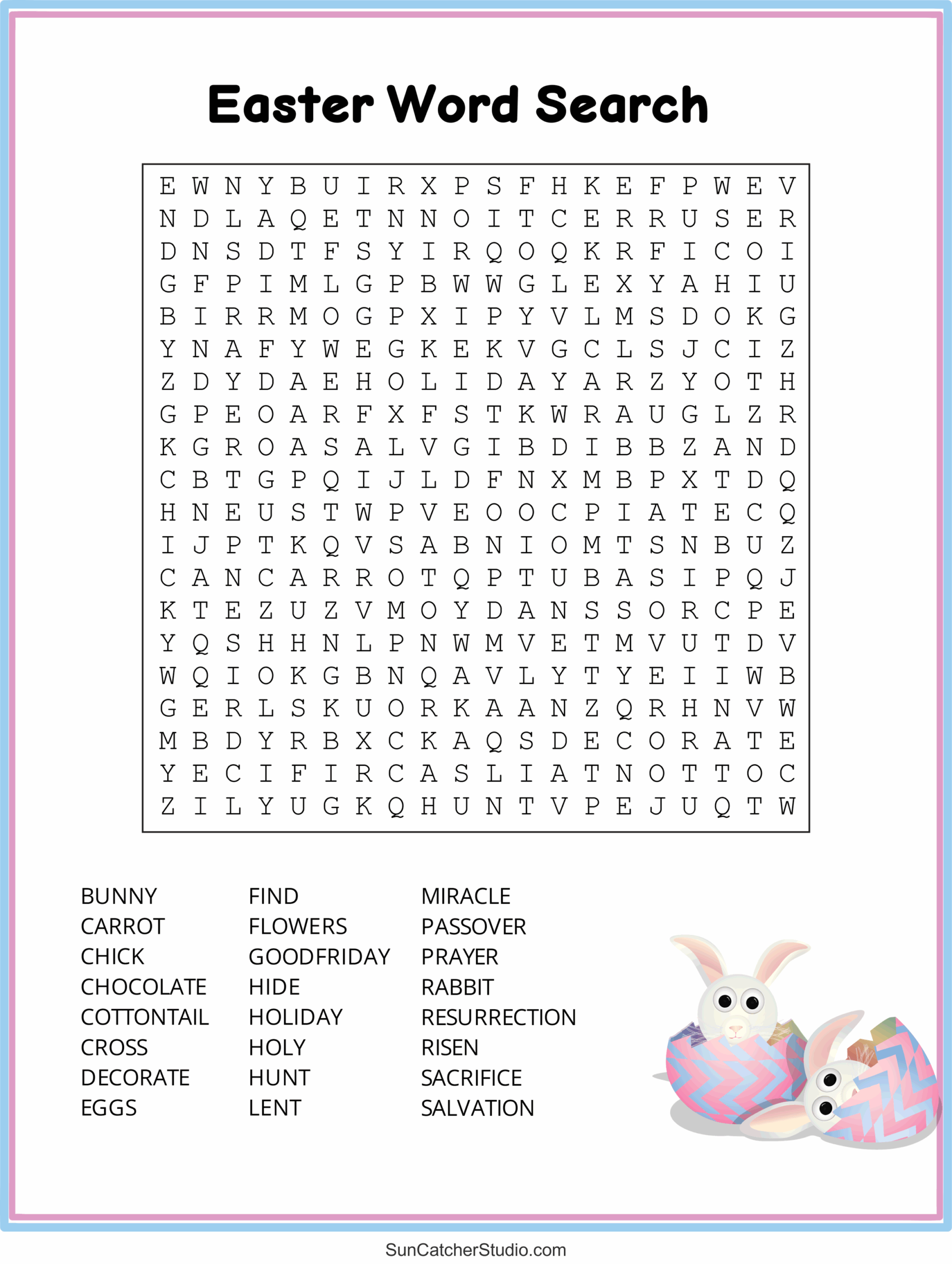 Easter Word Search Free Printable PDF Puzzles Free Printables 