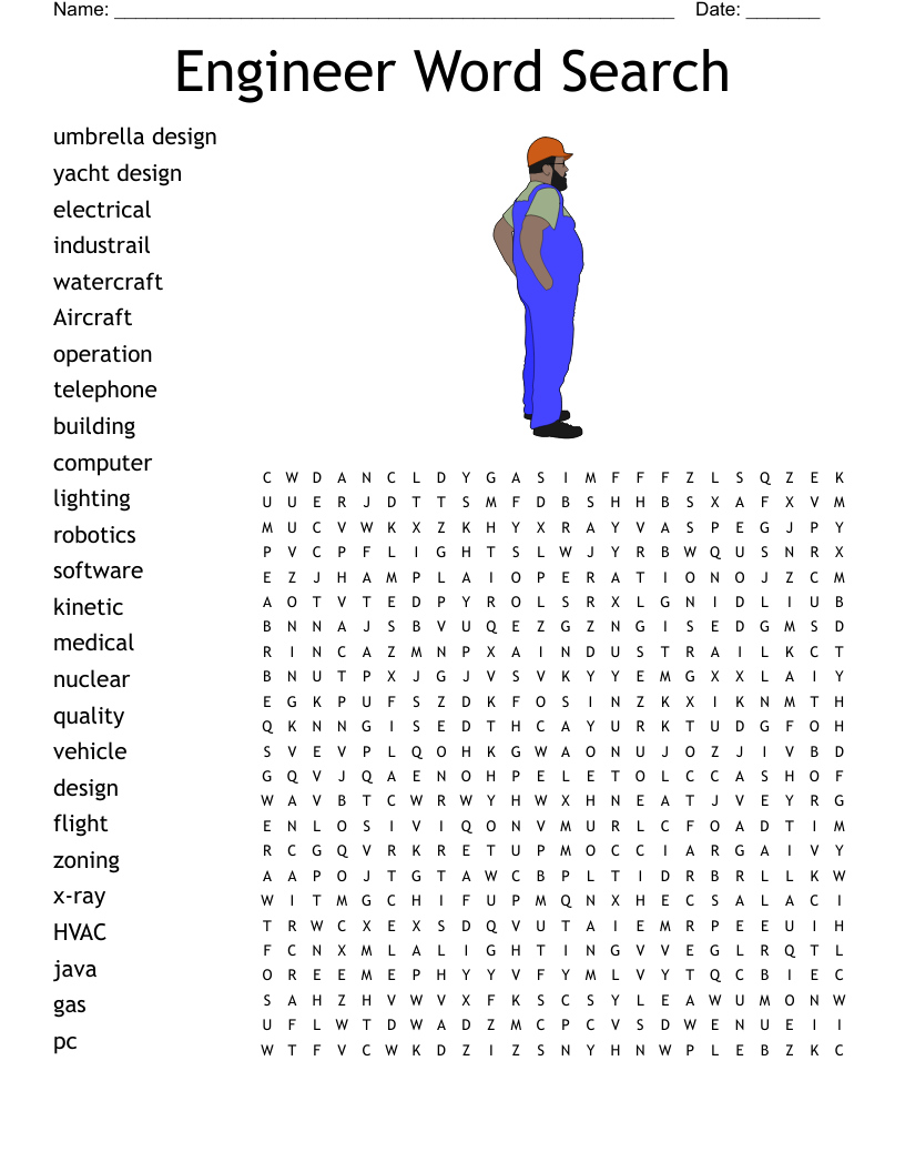 Electrical Engineering Word Search WordMint