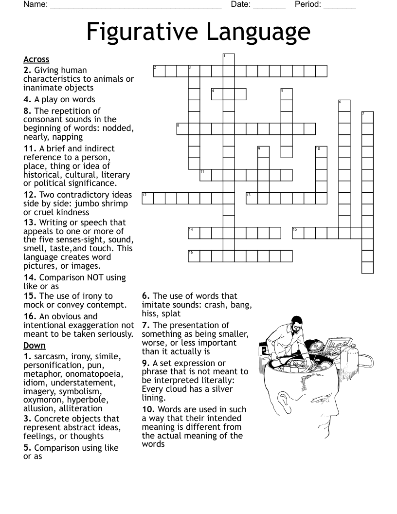 Figurative Language Word Search WordMint