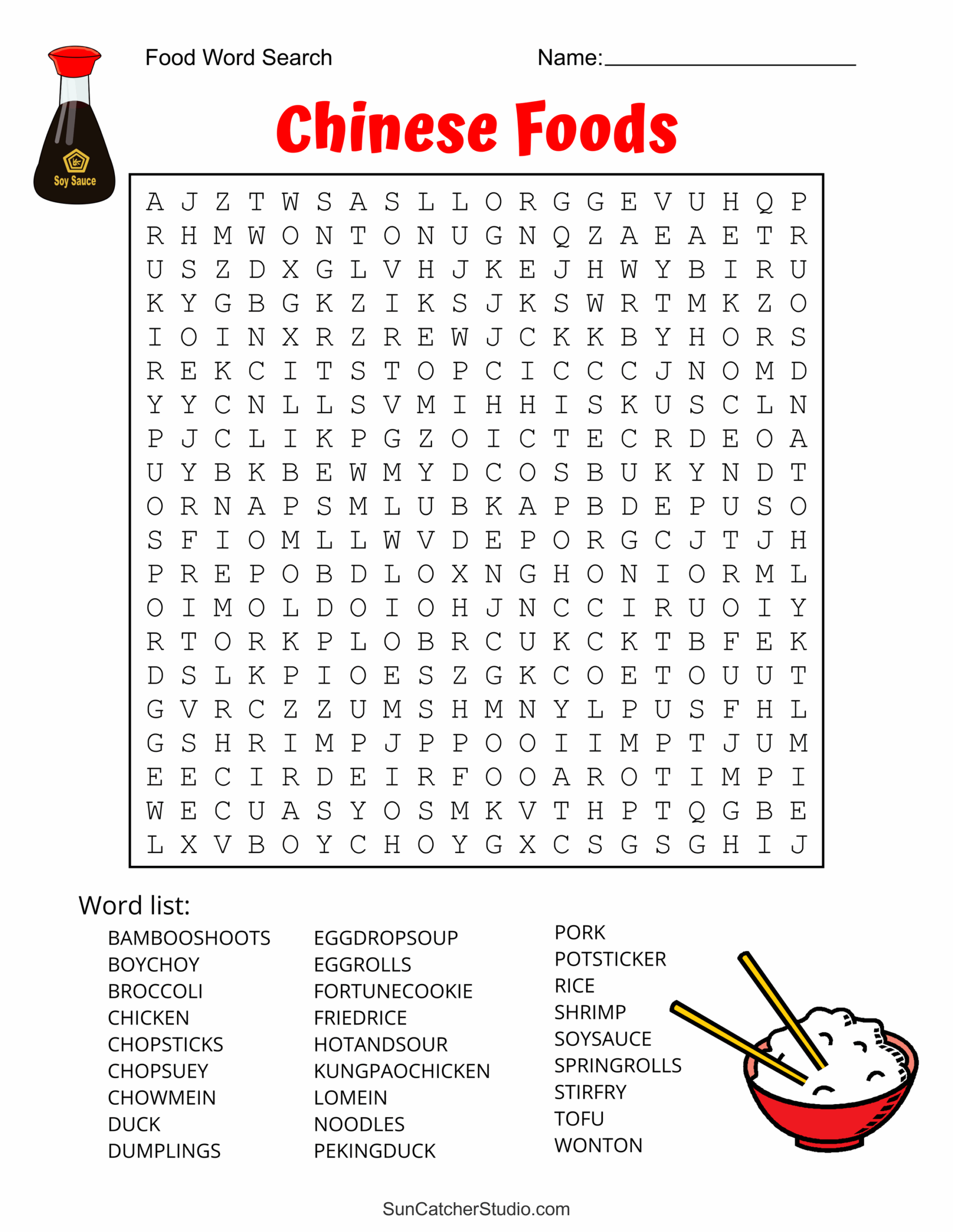 Food Word Search Free Printable Puzzles Free Printables 