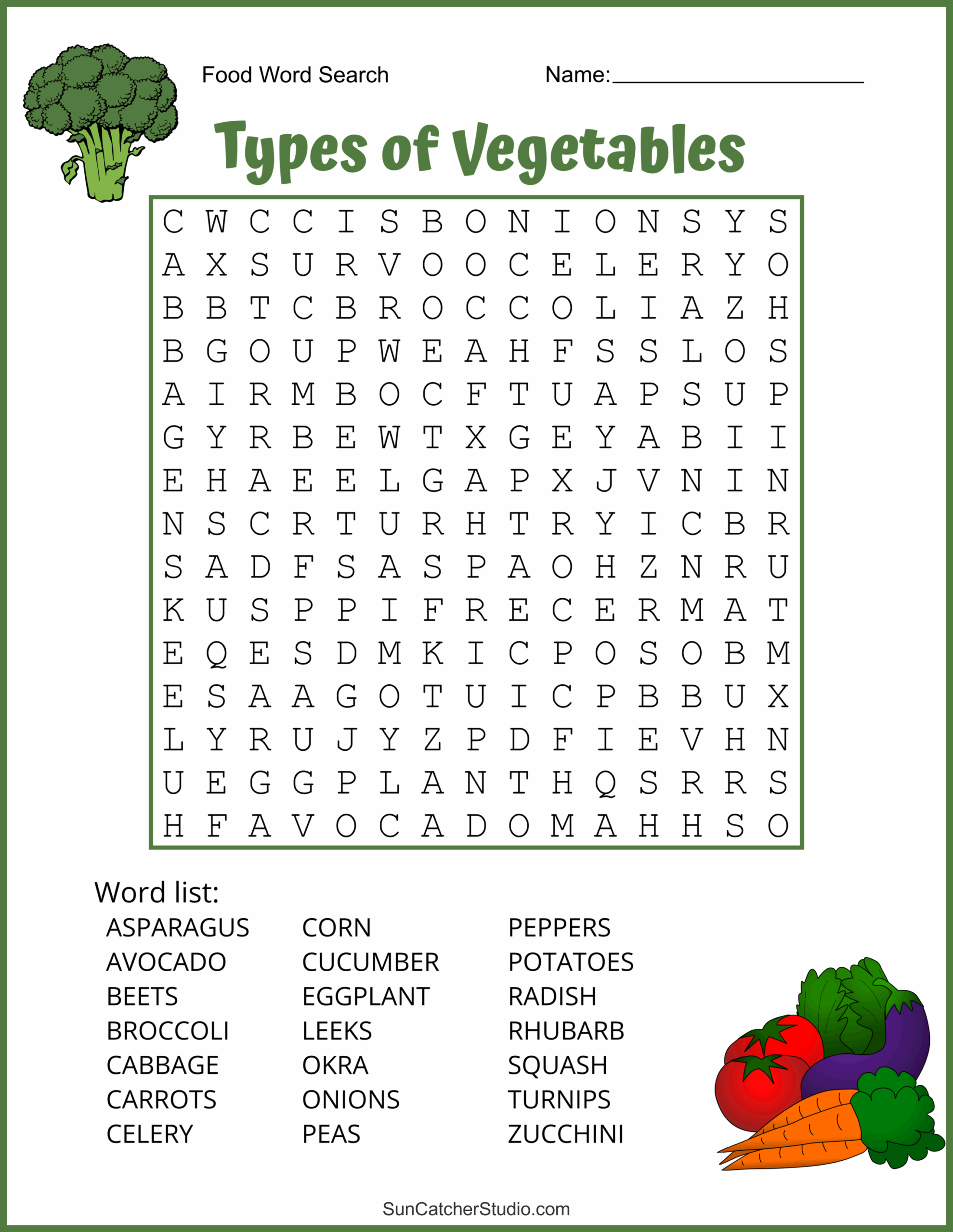 Printable Word Search For Seniors
