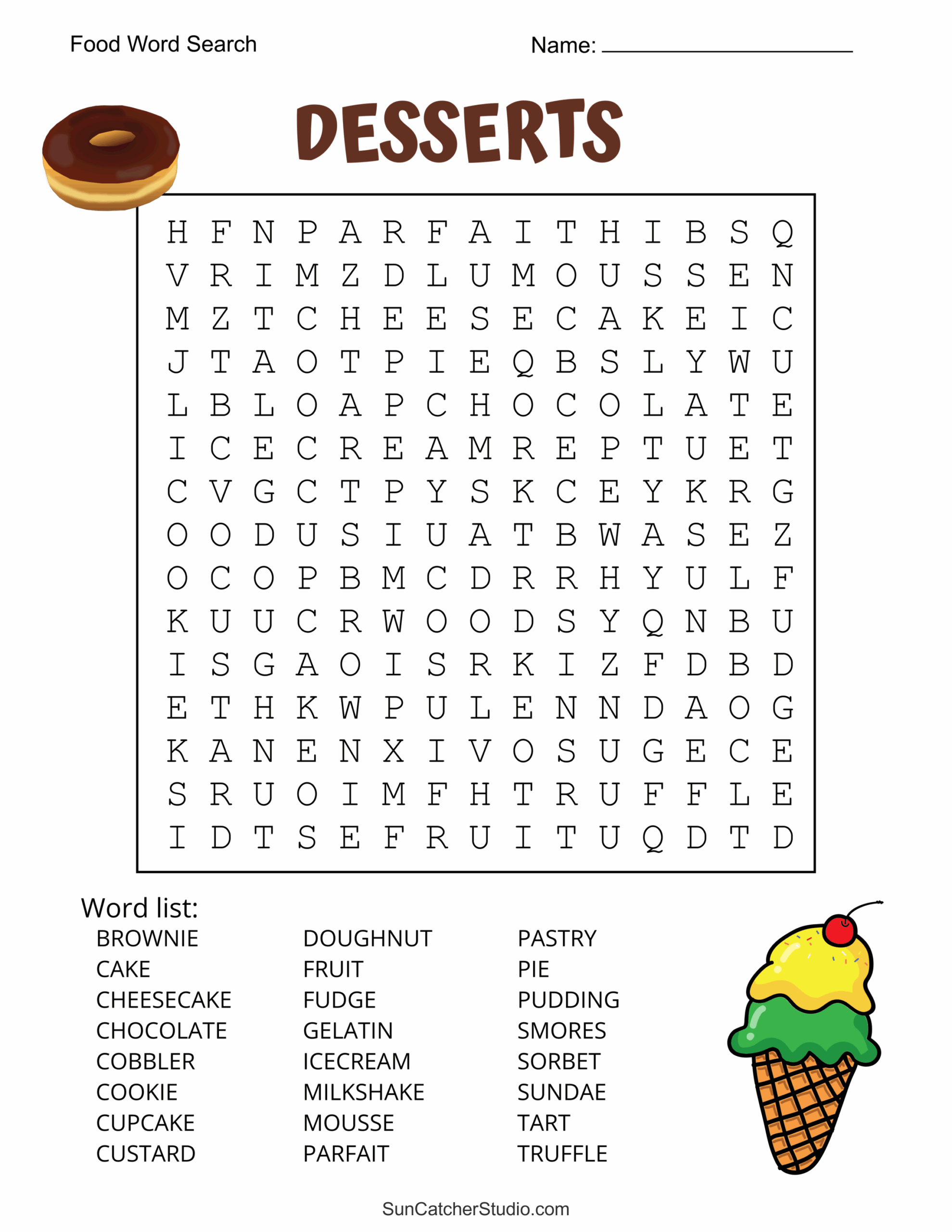 Food Word Search Free Printable Puzzles Free Printables 