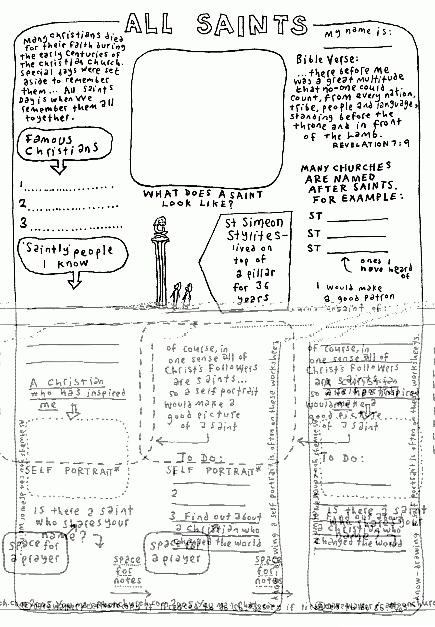 Free All Saints Day Printable Worksheet Download Free All Saints Day Printable Worksheet Png Images Free Worksheets On Clipart Library