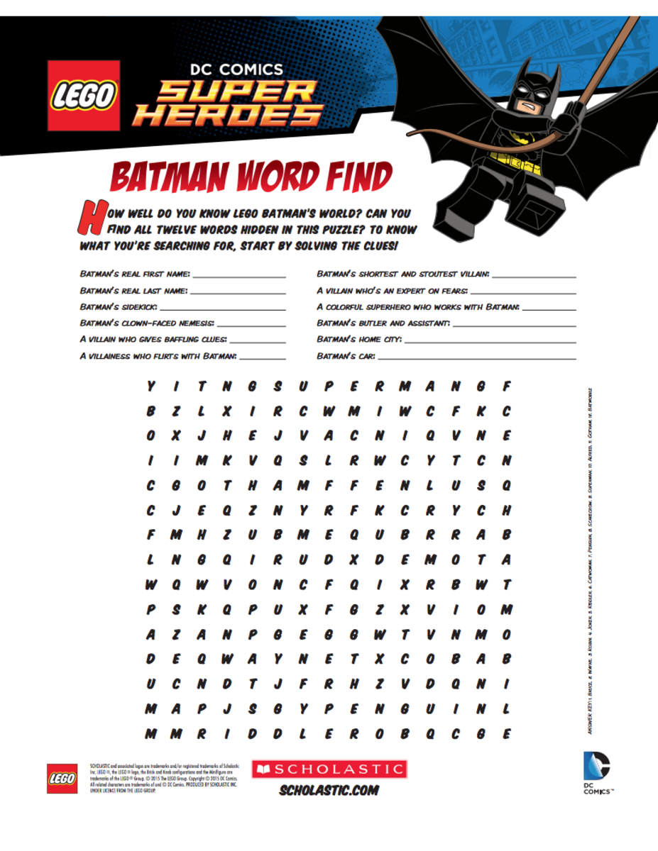 Free Batman Mask And Activity Printables Today s Mama 