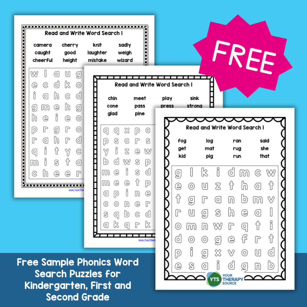 Free Phonics Word Search Puzzles Printable Sample Pages Your 