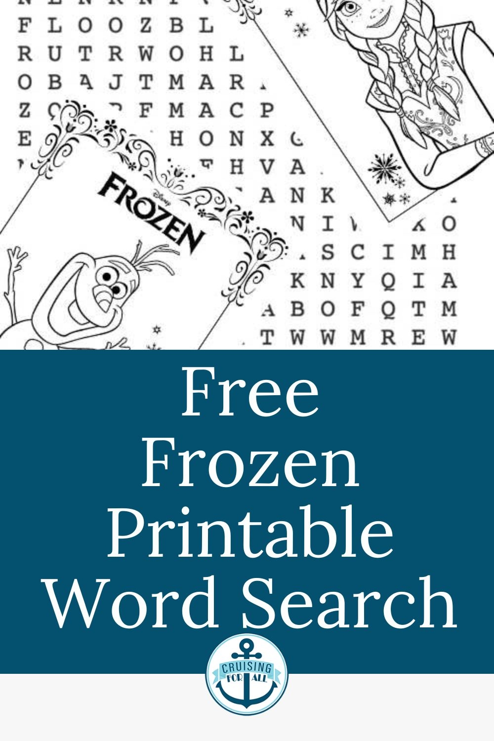Frozen 2 Word Search Printable