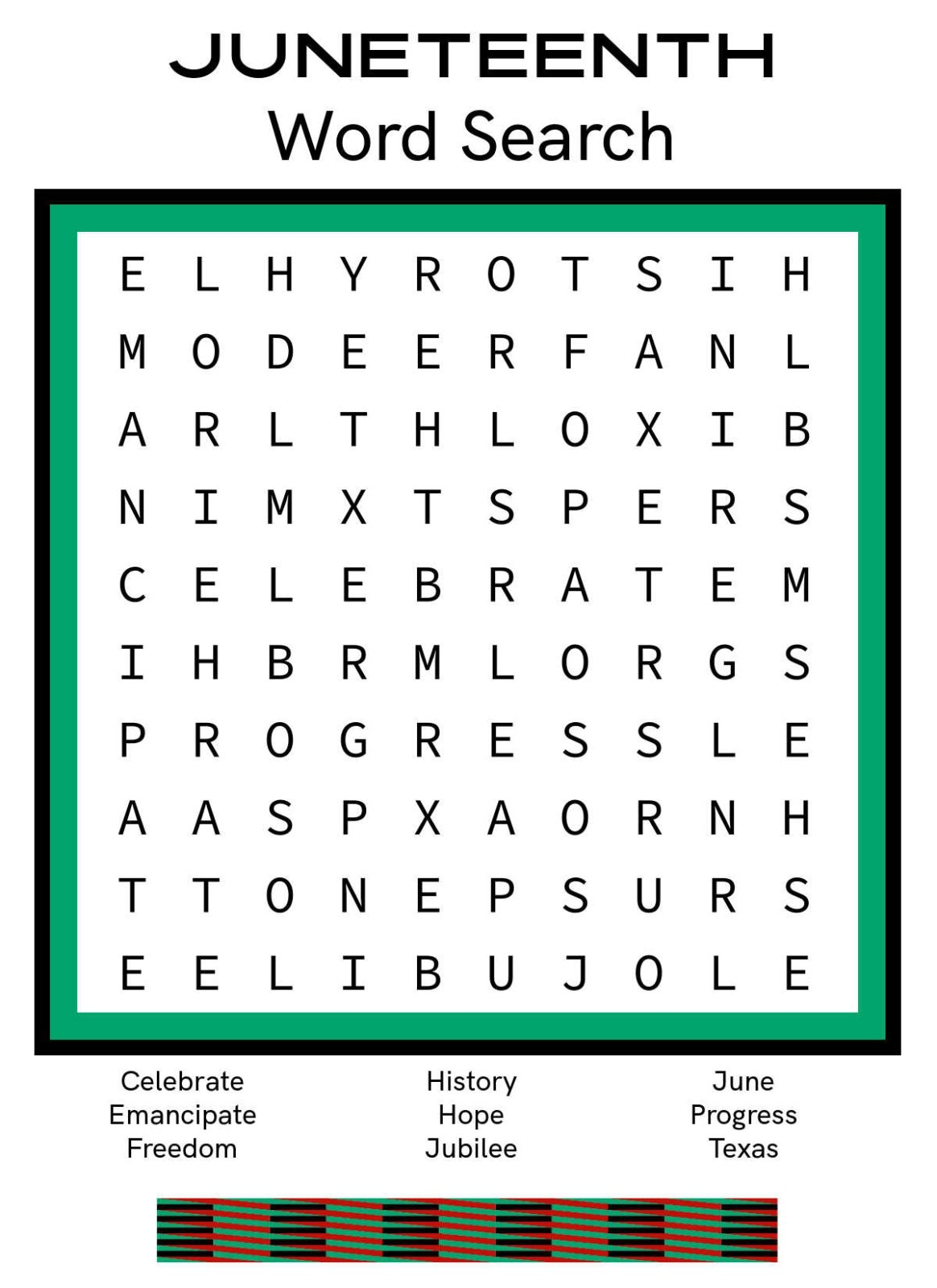 Free Printable Juneteenth Word Search Mama Likes This