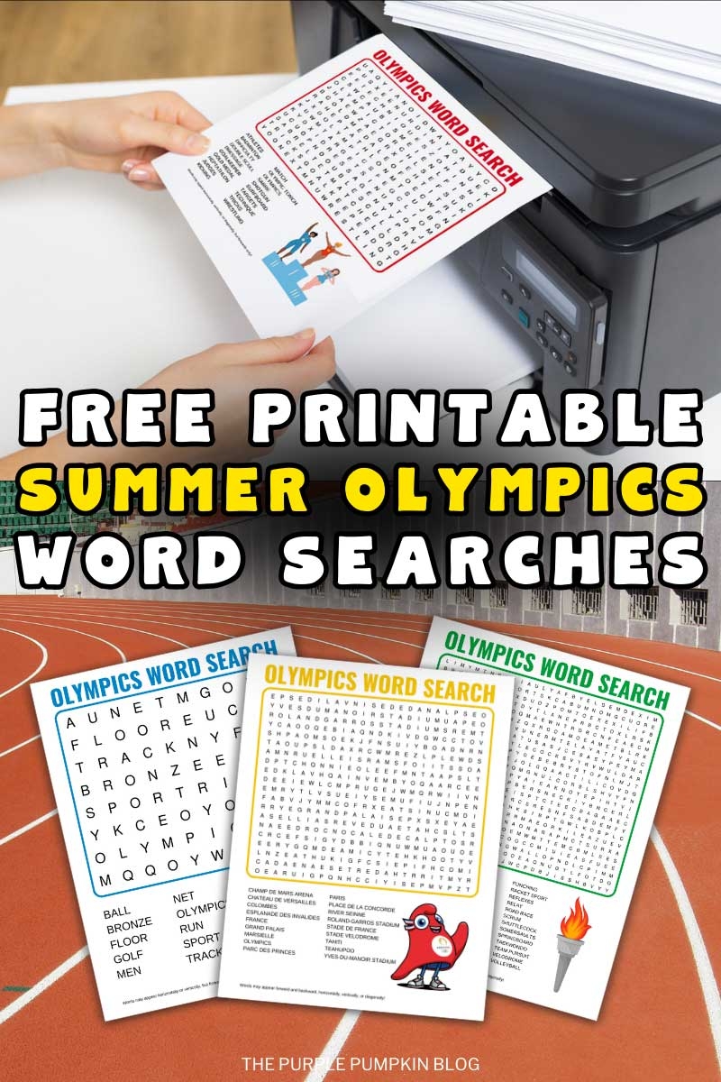 Olympics Word Search Printable
