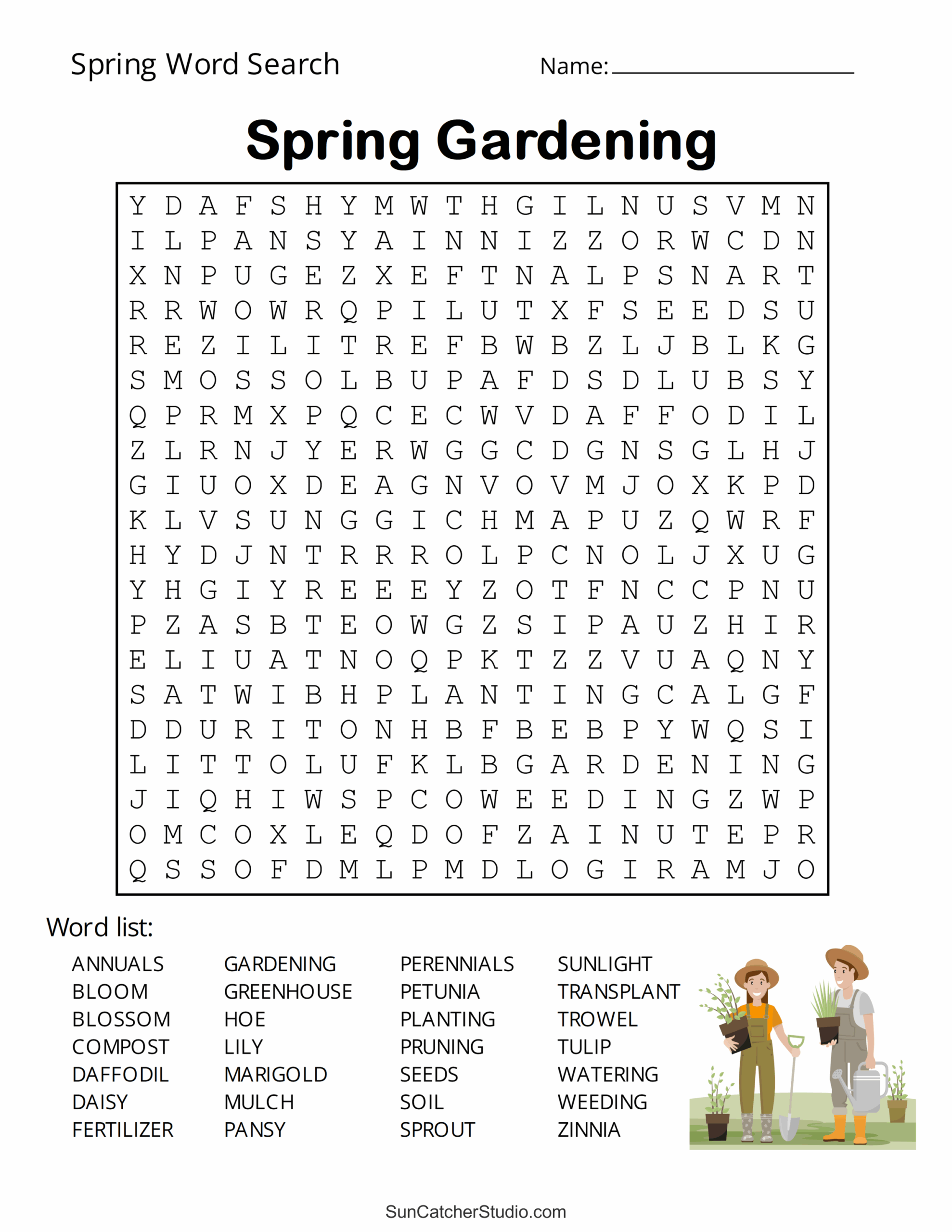 Free Printable Spring Word Search Puzzles Free Printables 