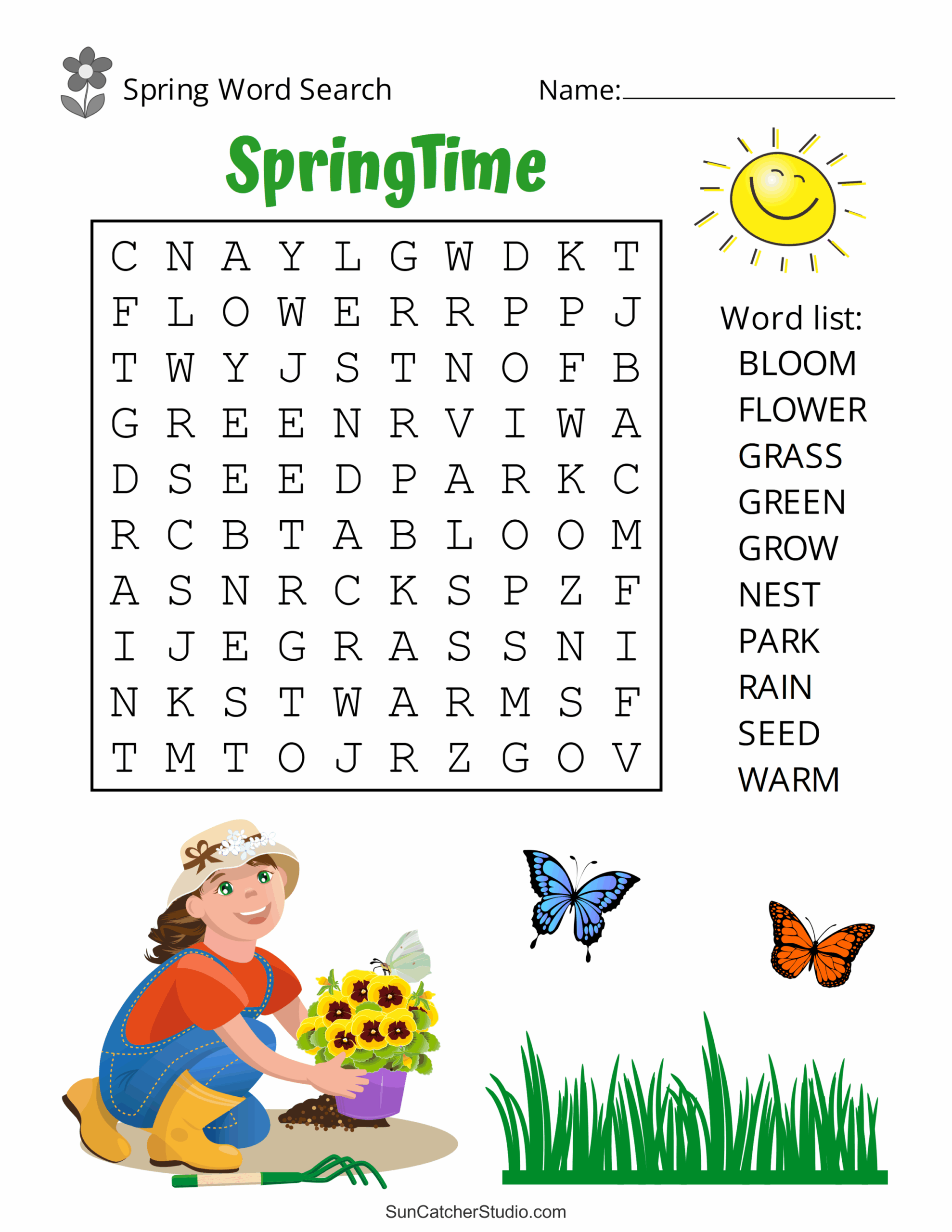 Free Printable Word Search Pages
