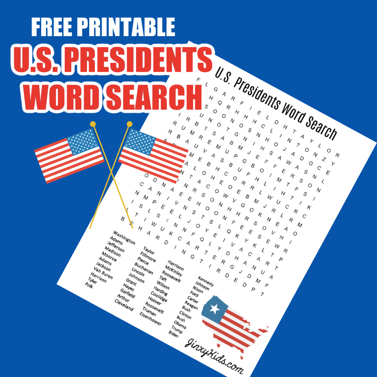 President Word Search Printable