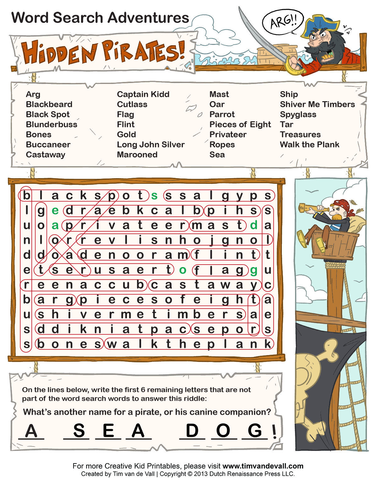 Renaissance Word Search Printable