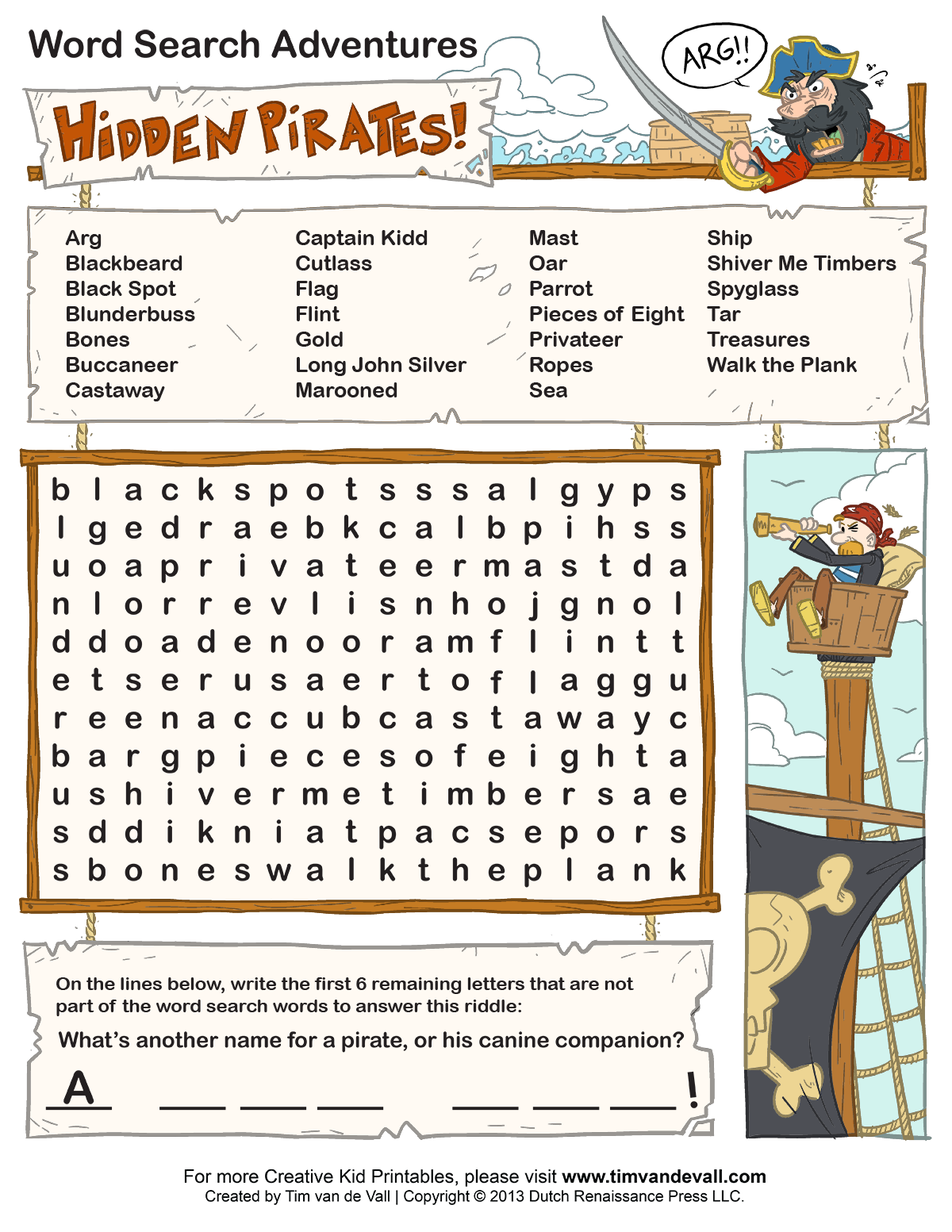 Free Printable Word Search Pages