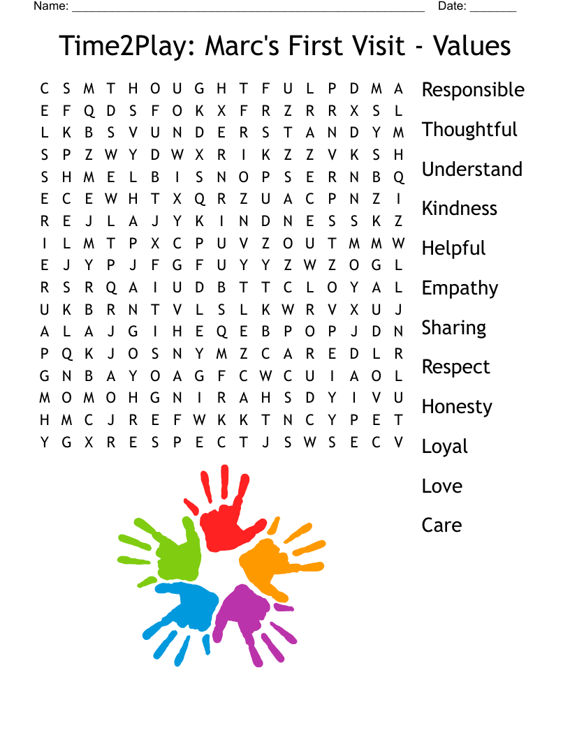 Friendship Word Search WordMint Worksheets Library