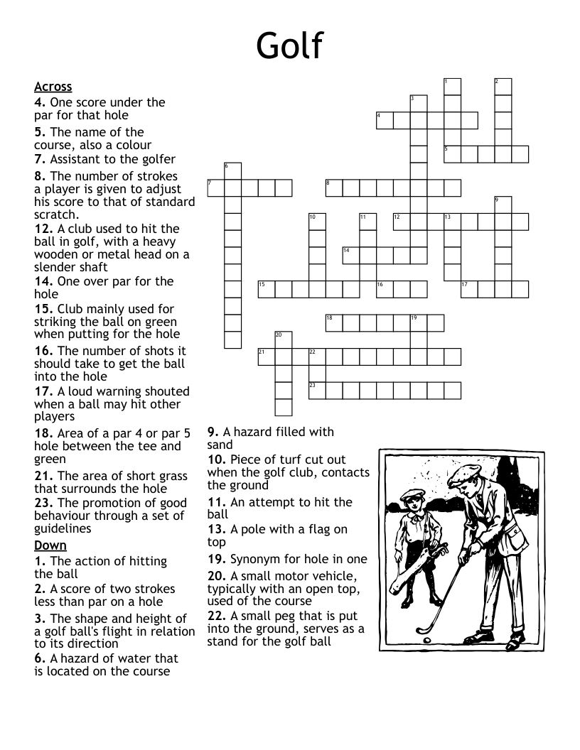 Golf Word Search WordMint