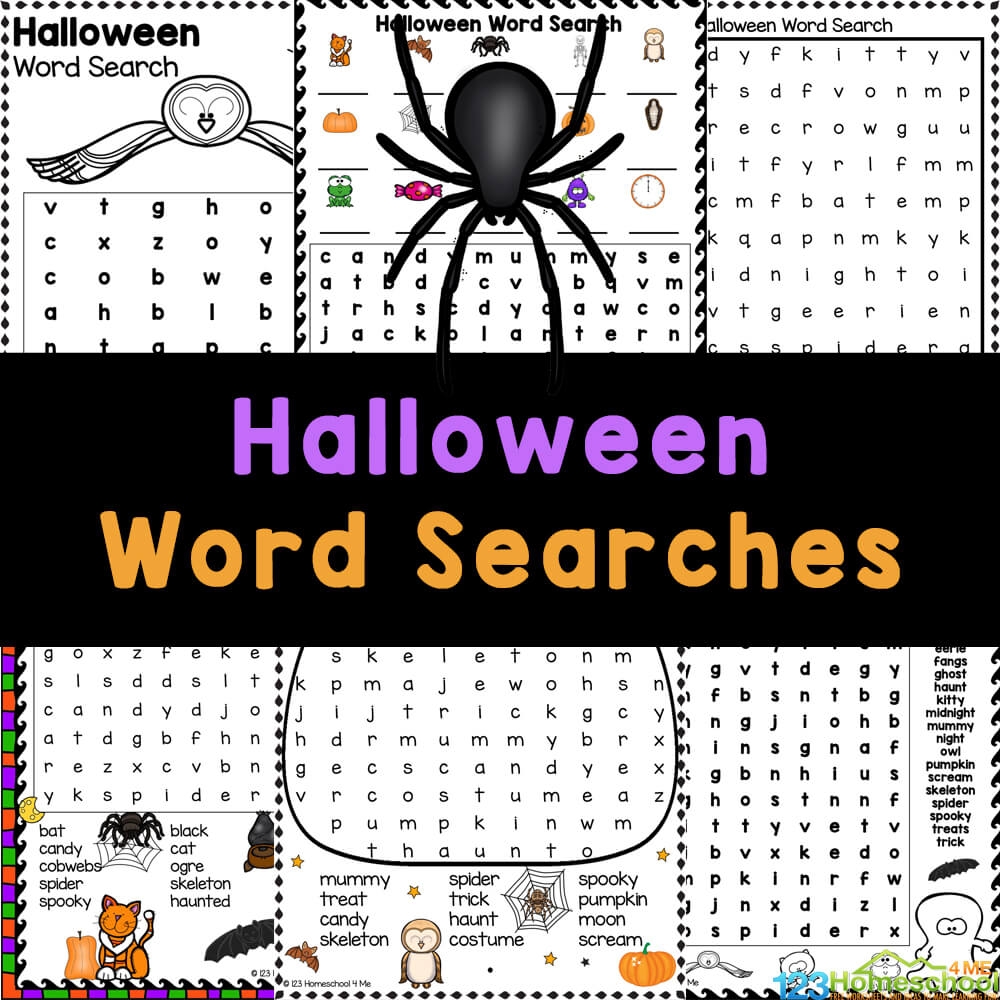 Halloween Word Search Free Printables