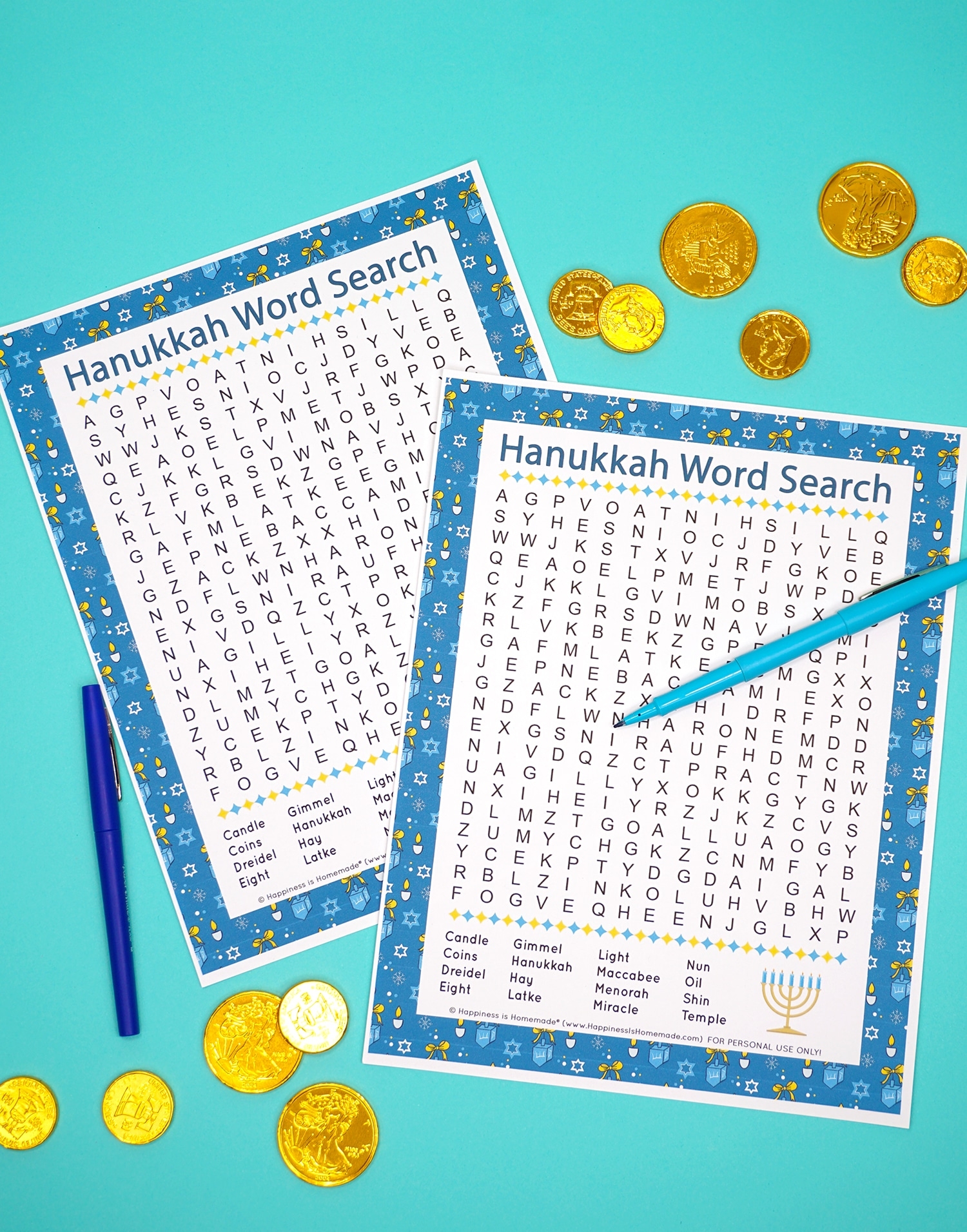 Hanukkah Word Search For Kids U0026 Adults Happiness Is Homemade