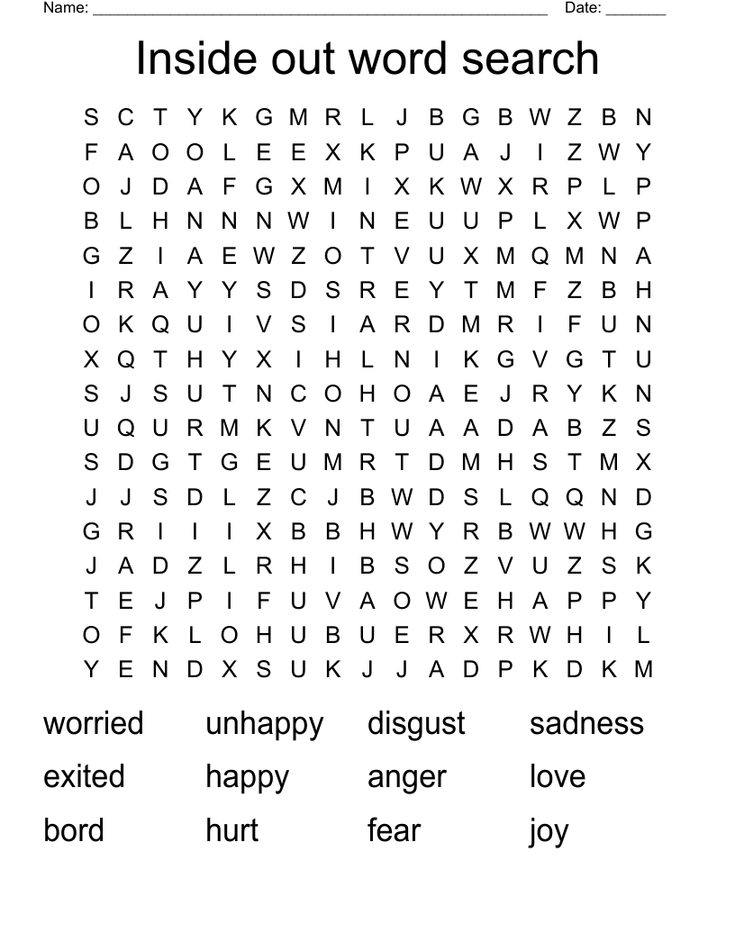 Inside Out Word Search WordMint