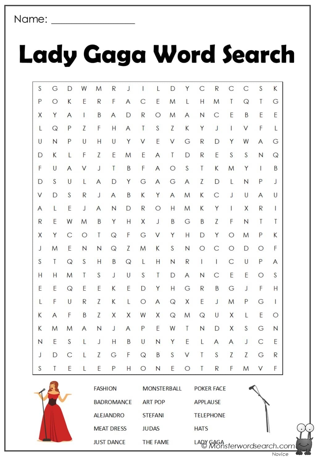 Free Printable Art Word Searches