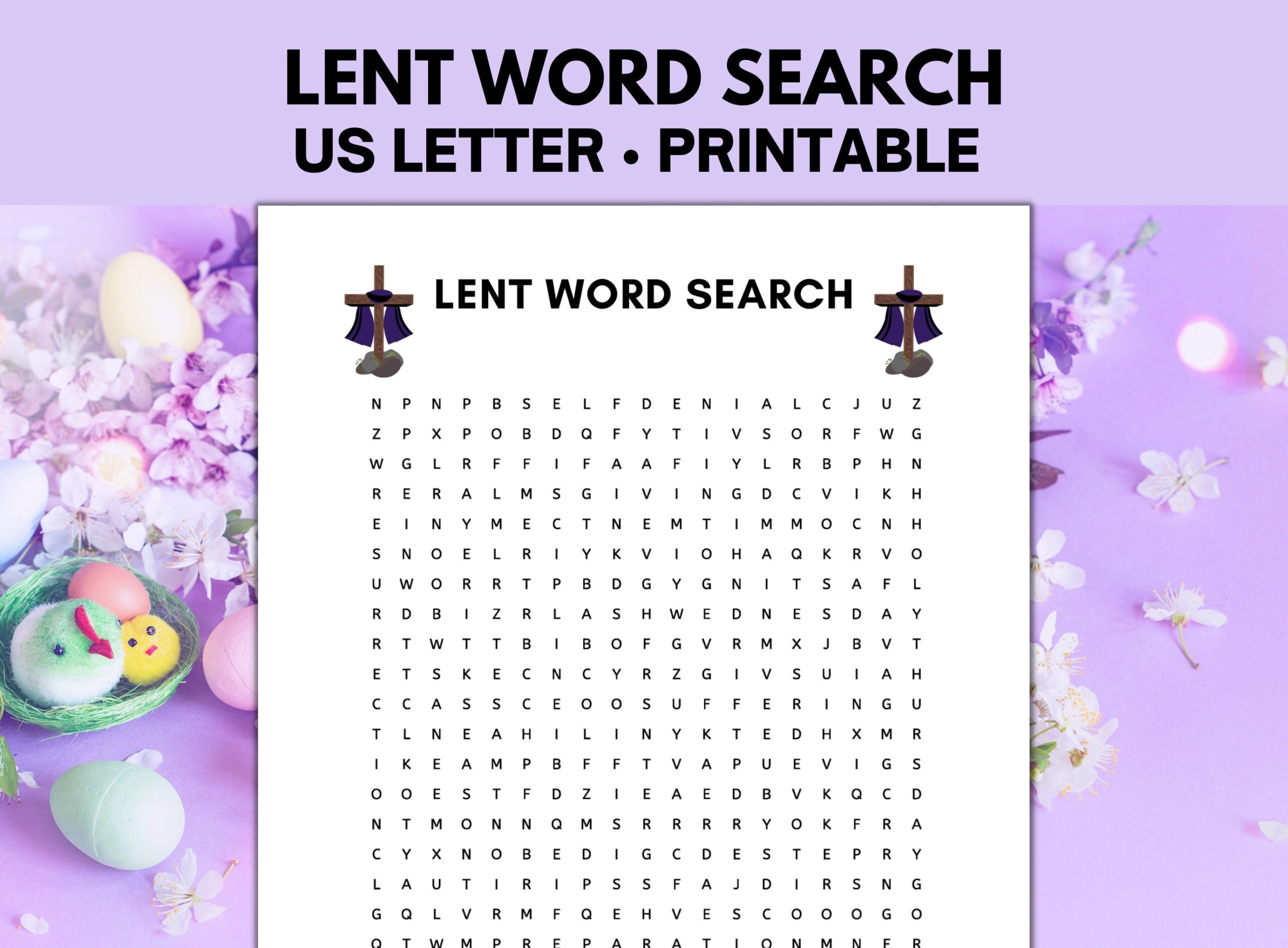 Lent Word Search Free Printable