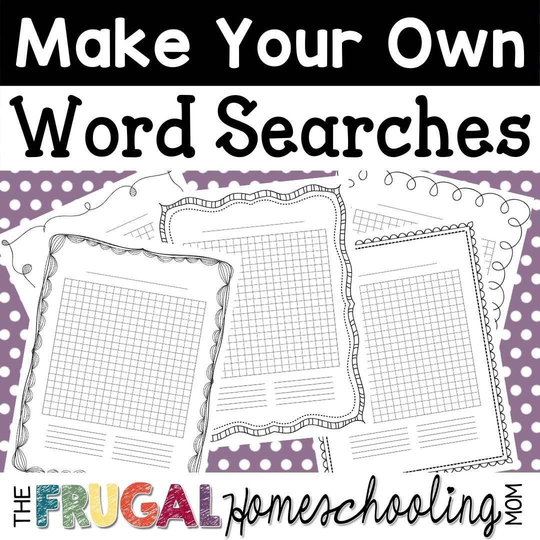 Make Own Word Search Printable Free