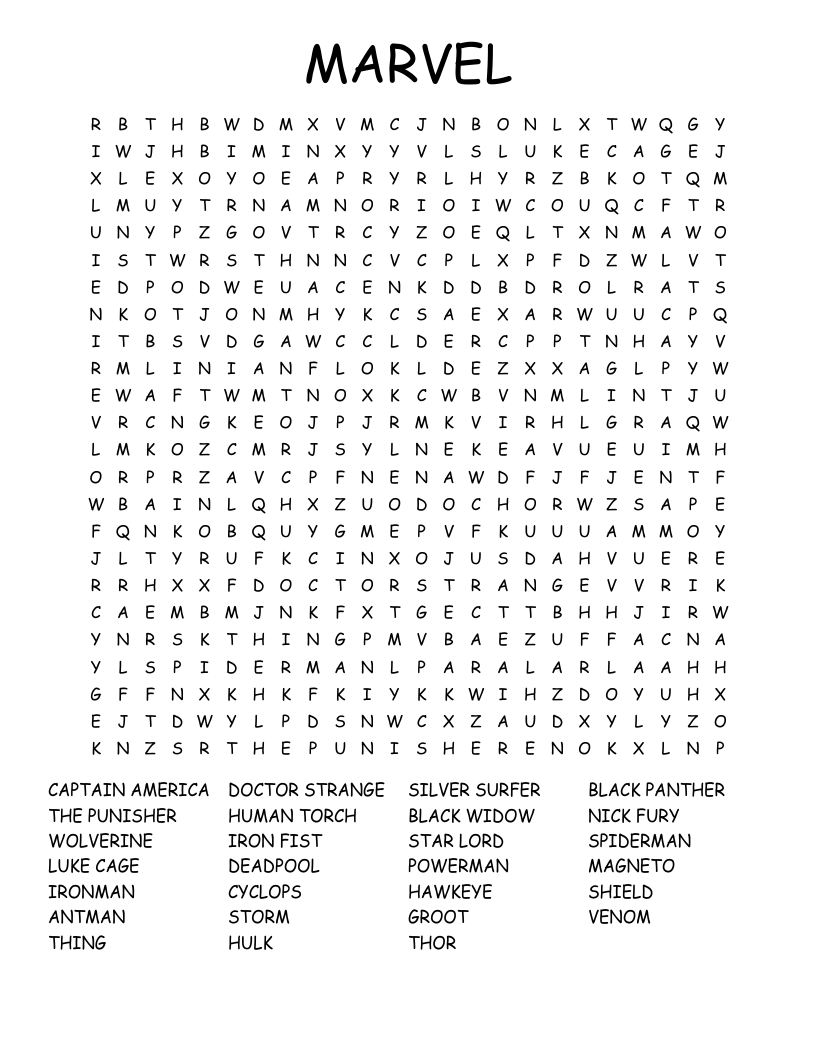 Adult Word Search Free Printable Pdf