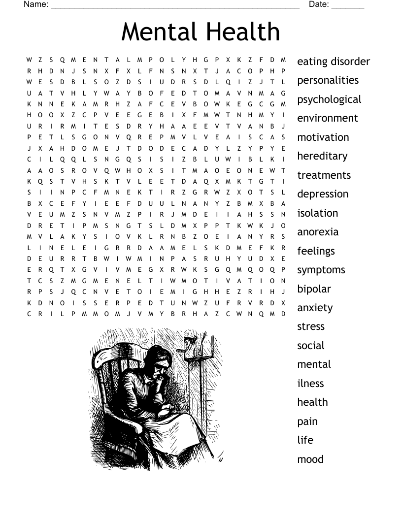 Health Word Search Puzzles Printable