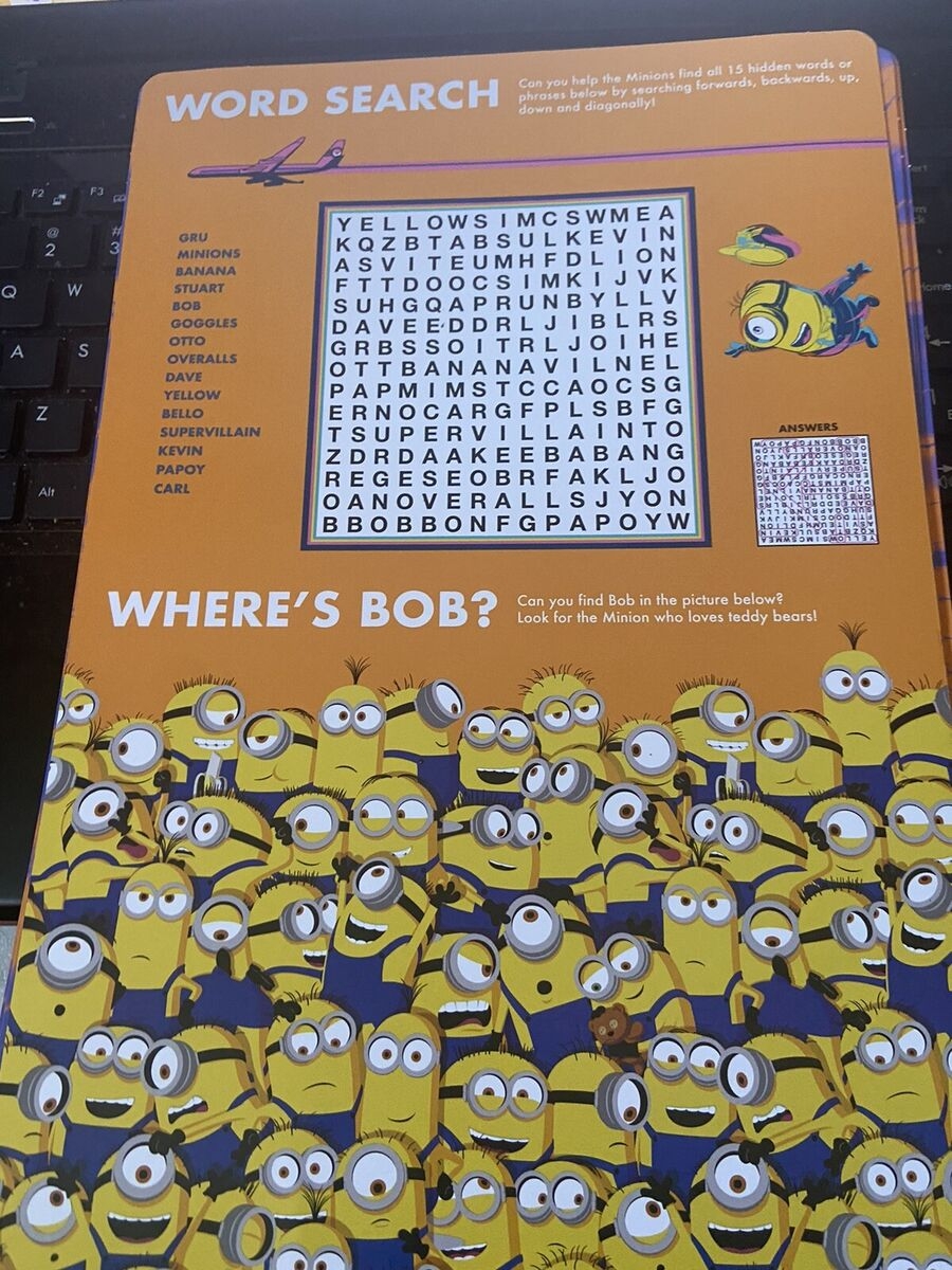 Minion Word Search Printable