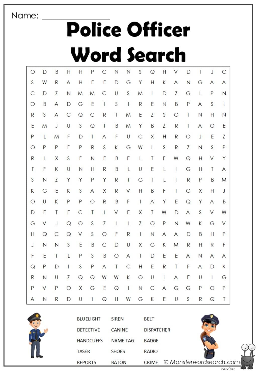 Safety Word Search Printable