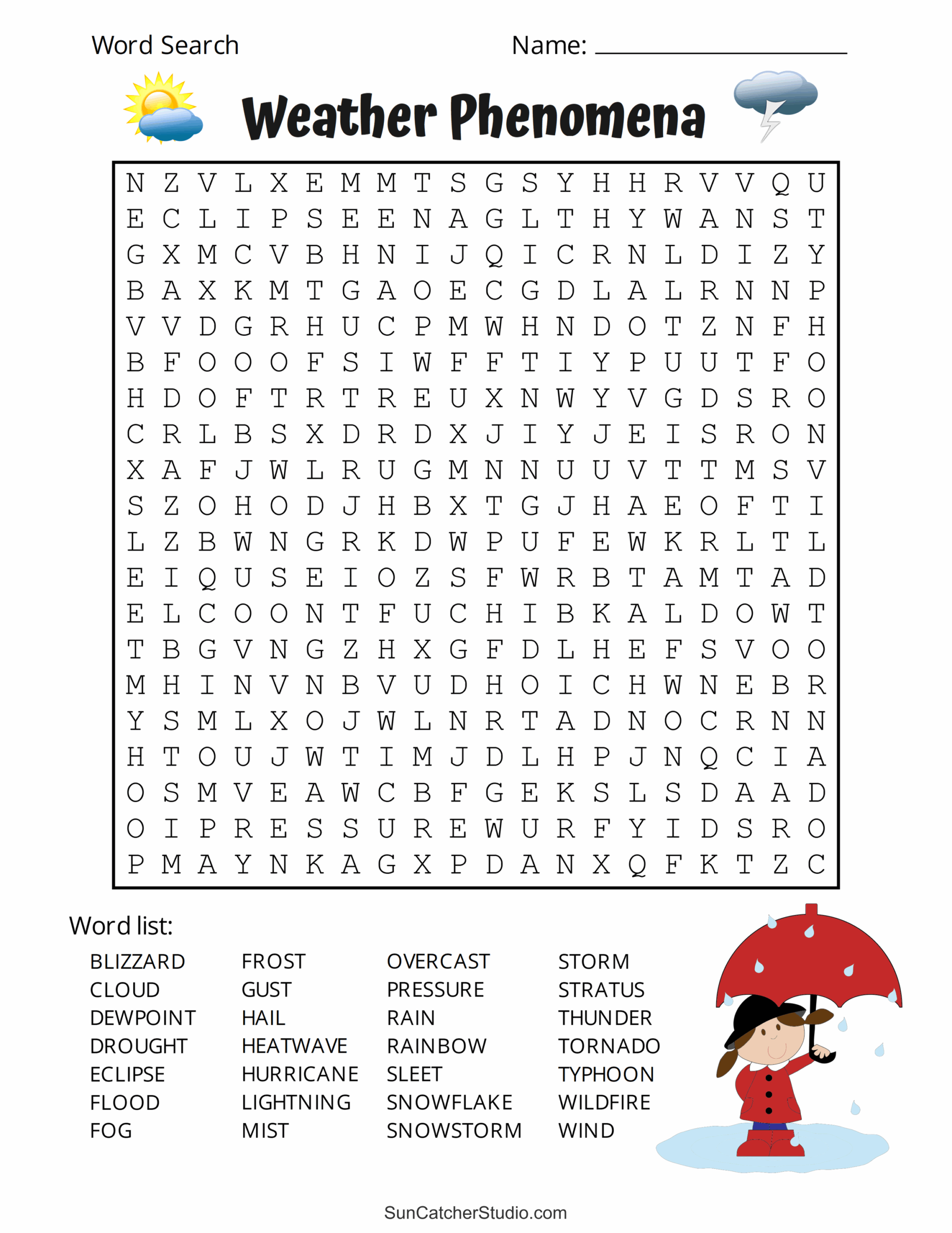 Free Hard Word Searches Printable